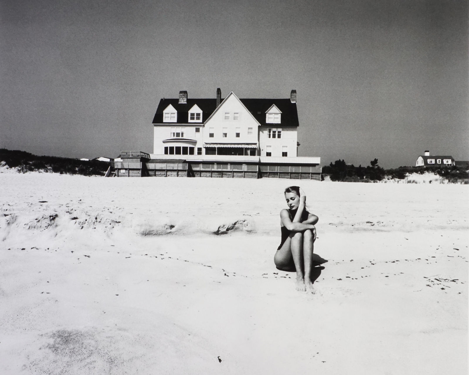 John Swannell (United Kingdom b. 1946), Marianne Lah Swannell on the beach, 1983 (Printed 2022)