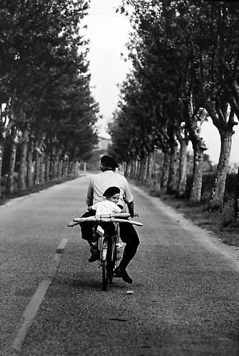 Elliott Erwitt, Provence, France (Boy on Bicycle), 1955, printed later