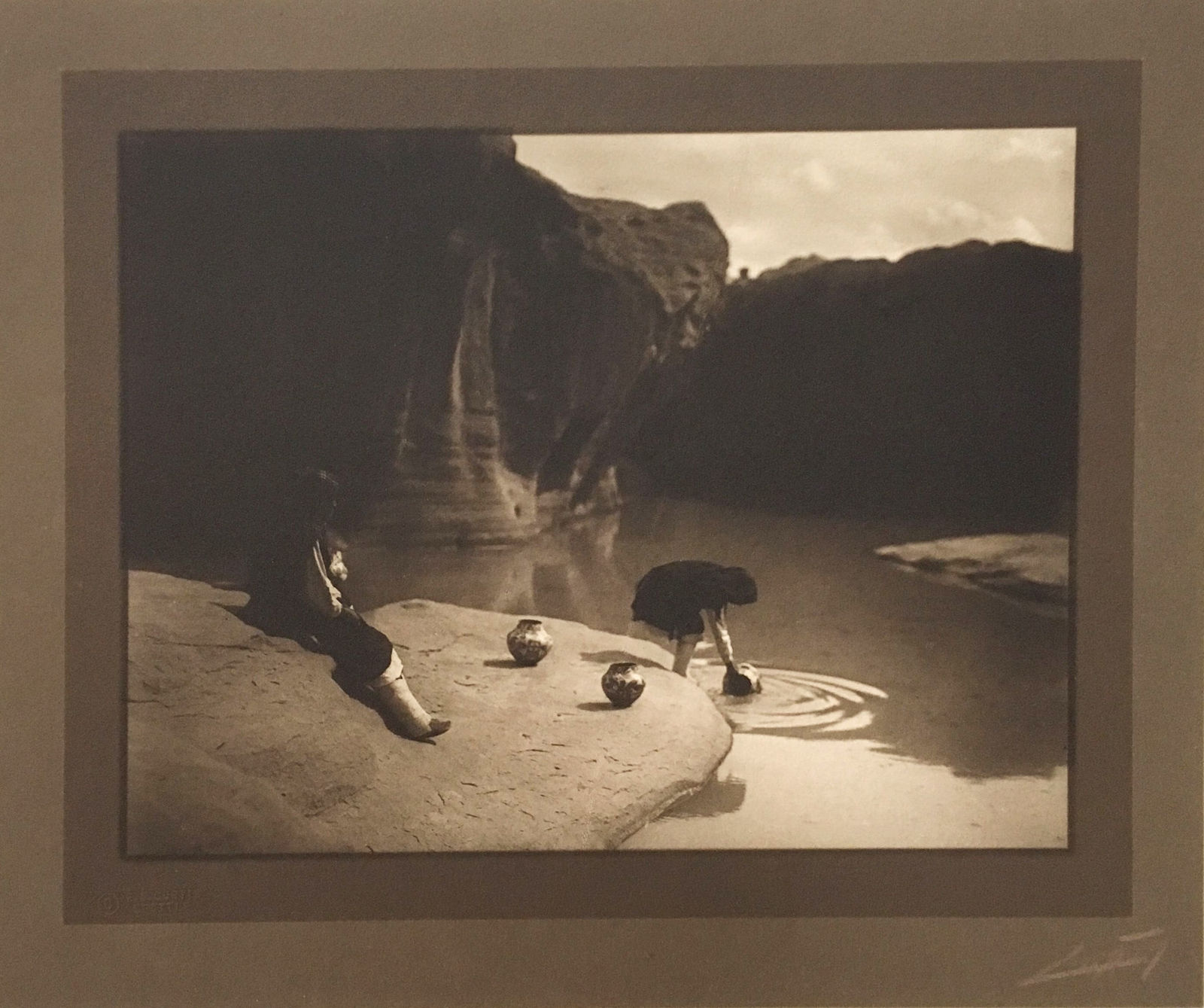 Edward Curtis (United States, b. 1868-1952), At the Old Well of Acoma, 1904