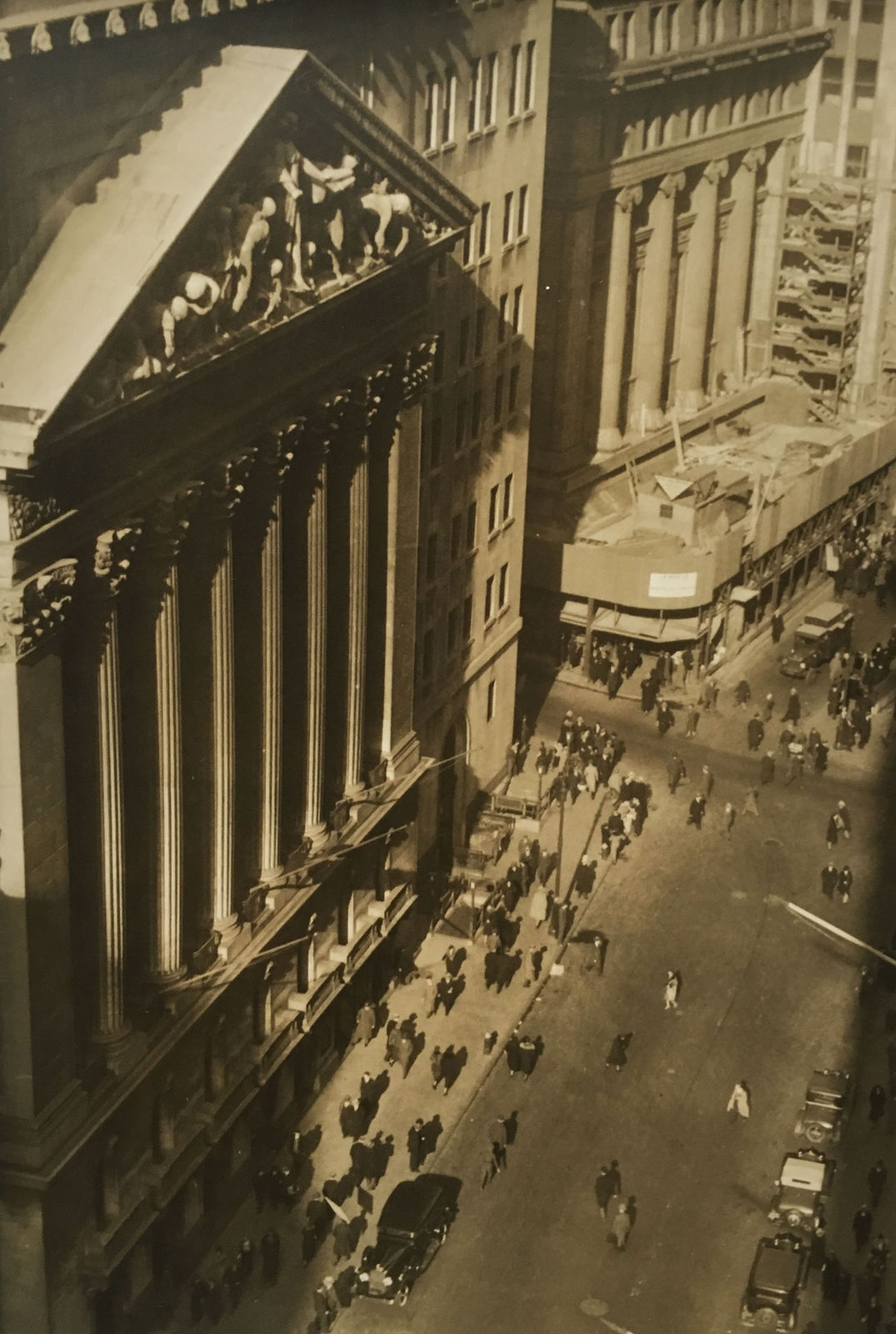Fred Zinnemann, Aerial View of City Street, New York, c. 1932