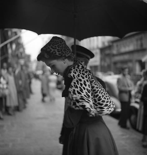 Georges Dambier, Suzy Parker, Etole Leopard, Elle, Paris, September 8, 1952/Printed Later