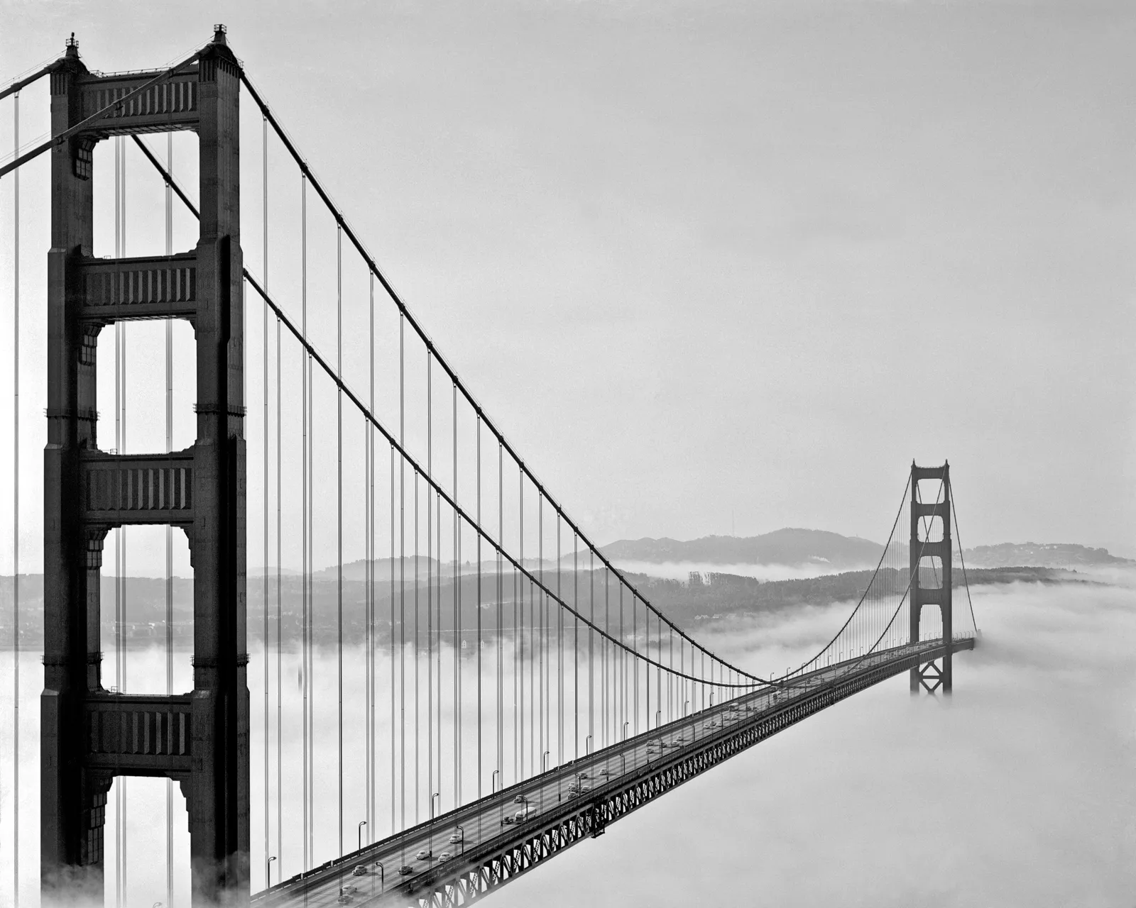 Fred Lyon, Fog Under Golden Gate Bridge, San Francisco, 1949