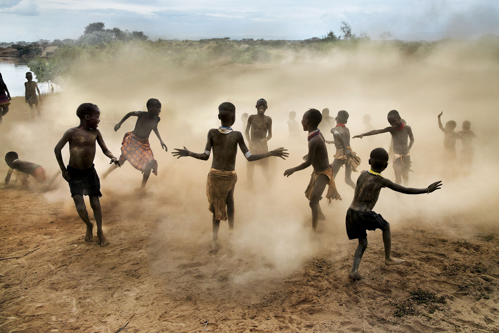 Steve McCurry, Kara Children at Play, 2012