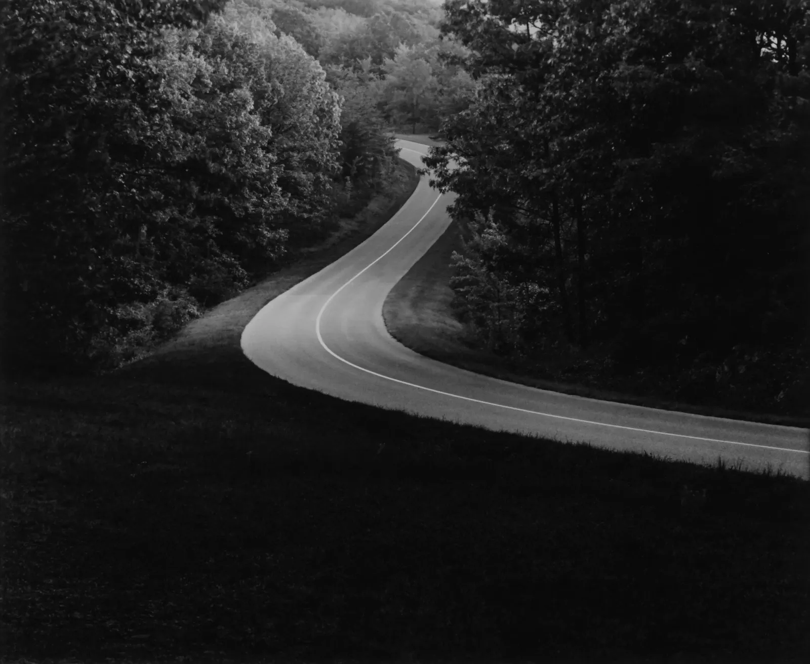Paul Caponigro, Blue Ridge Road, Virginia, 1965, printed 2019