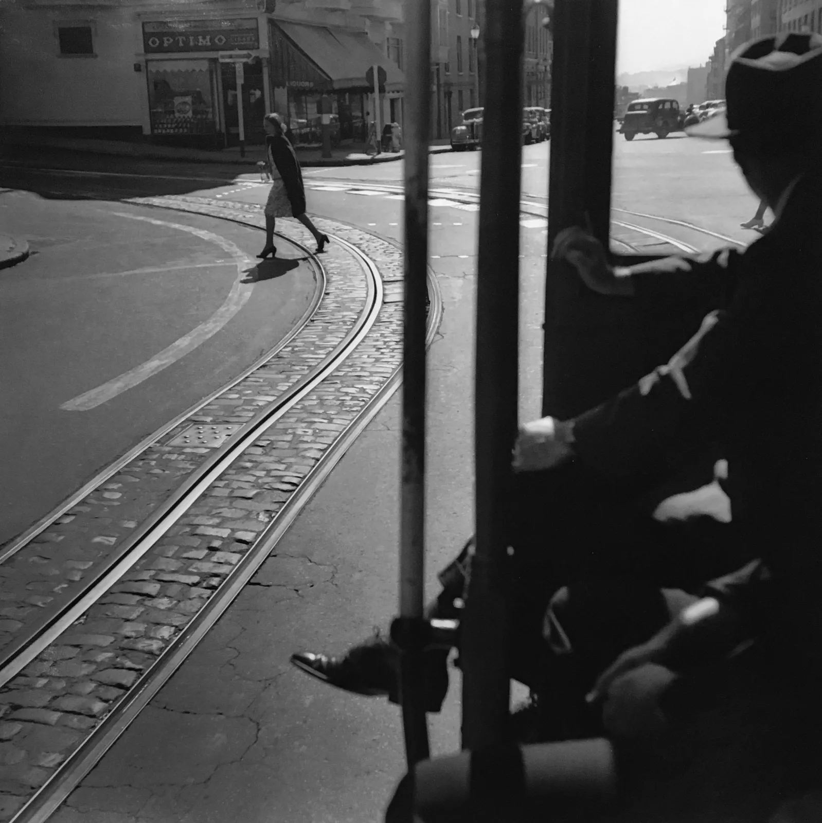 Fred Lyon, Jones and O'Farrell St. Cable Car Line, San Francisco, 1946