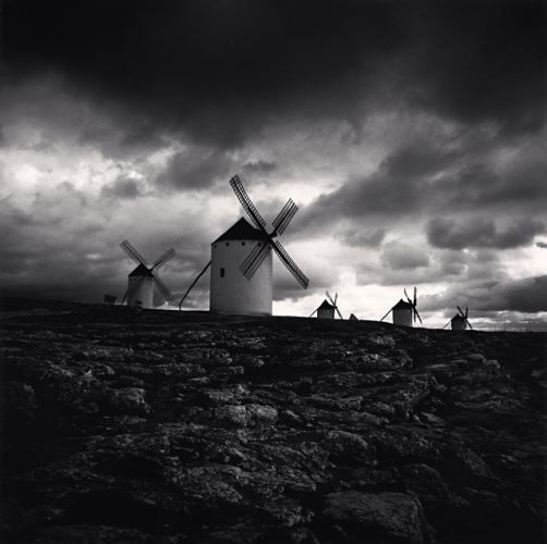 Michael Kenna, Quixote's Giants, Study 3, Campo de Criptana, La Mancha, Spain, 1996