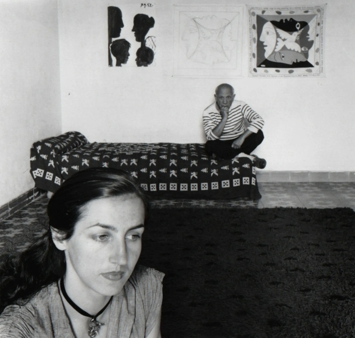 Robert Doisneau, Picasso et Francoise Gilot, 1952