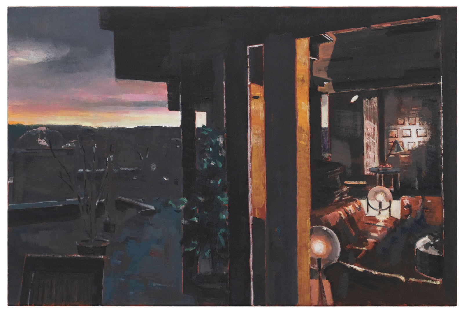 Marc-Antoine Fehr, Winterabend in Zürich, 2023