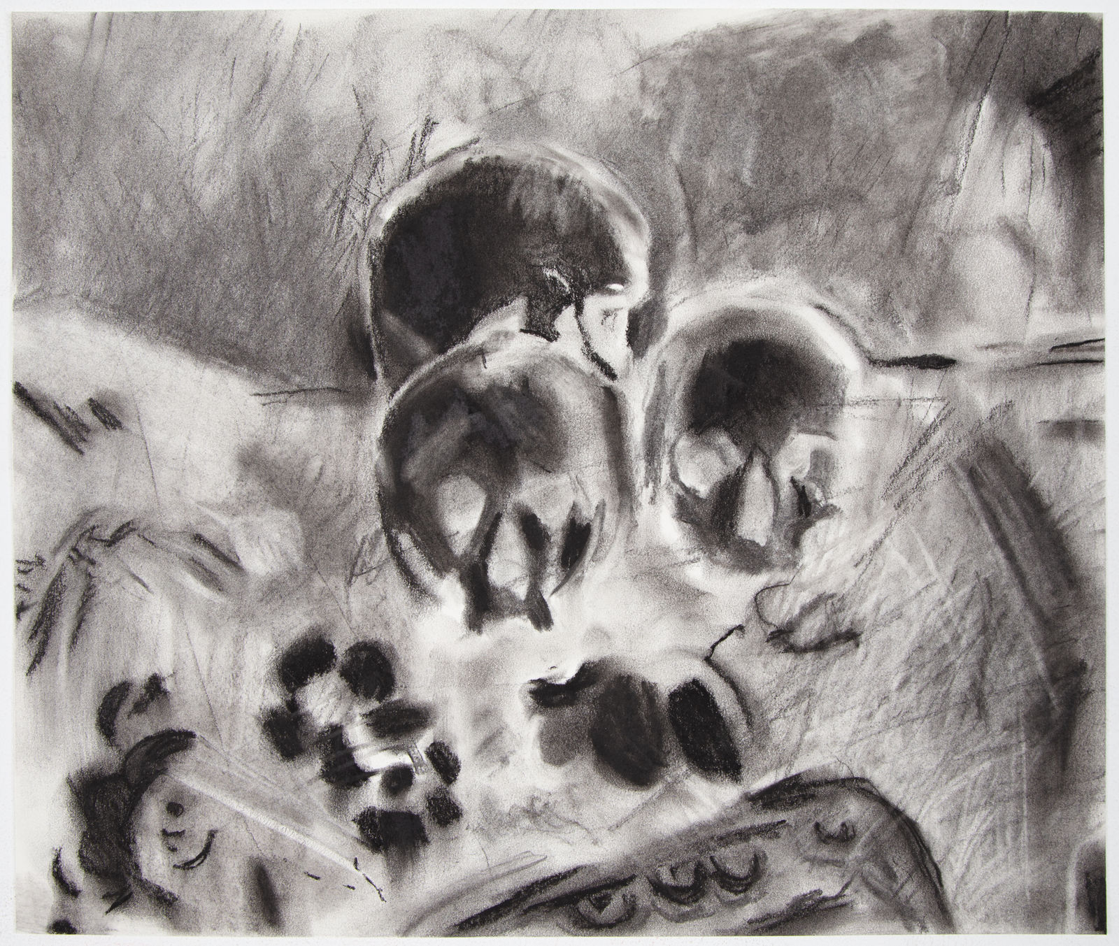 Uwe Wittwer, Nature morte négative d'après Cézanne (Still life negative after Cézanne / Stilleben negativ nach Cézanne), 2025