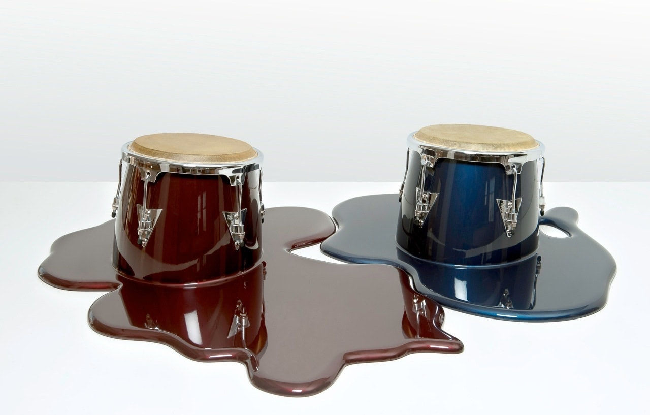 Los Carpinteros, Duo de Congas Rojo y Azul, 2015
