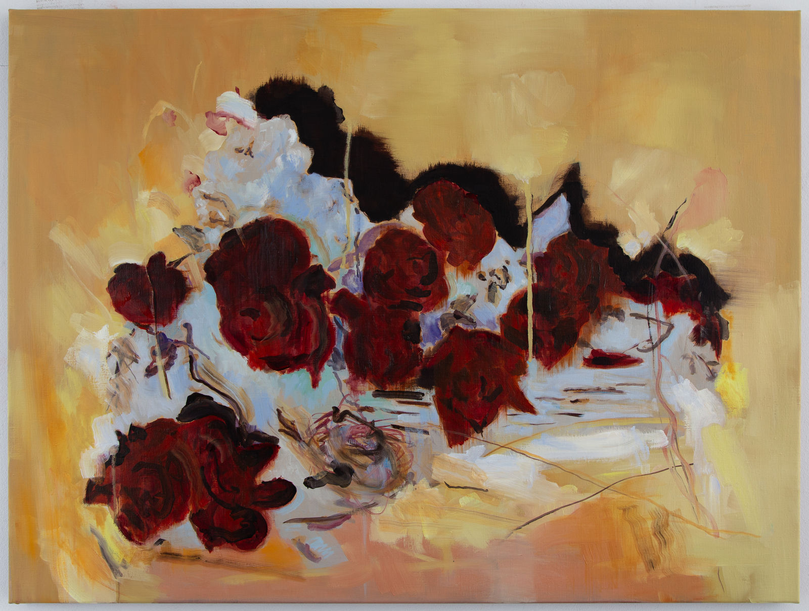 Uwe Wittwer, Nature morte négative d'après Fantin Latour 5 (Still life negative after Fantin Latour 5 / Stillleben negativ nach Fantin Latour 5), 2025