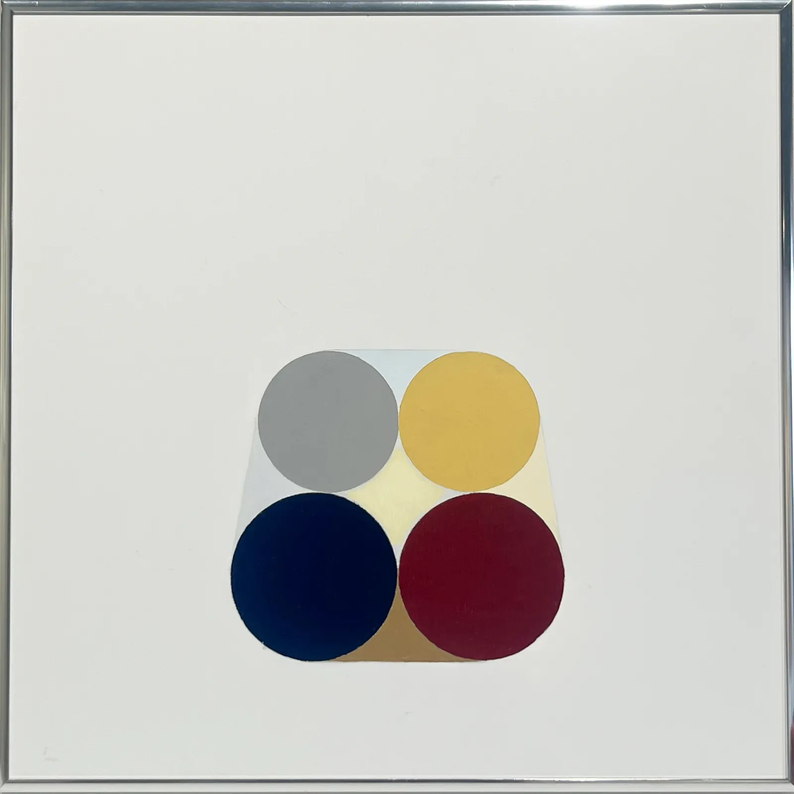 David Cantine, Primary Still-Life with Gray, 2016