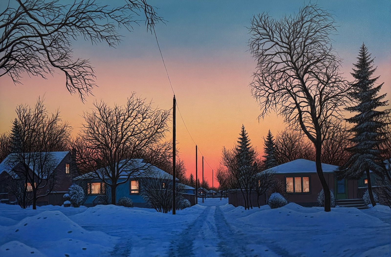 Wilf Perreault, Winters Evening Glow, 2025