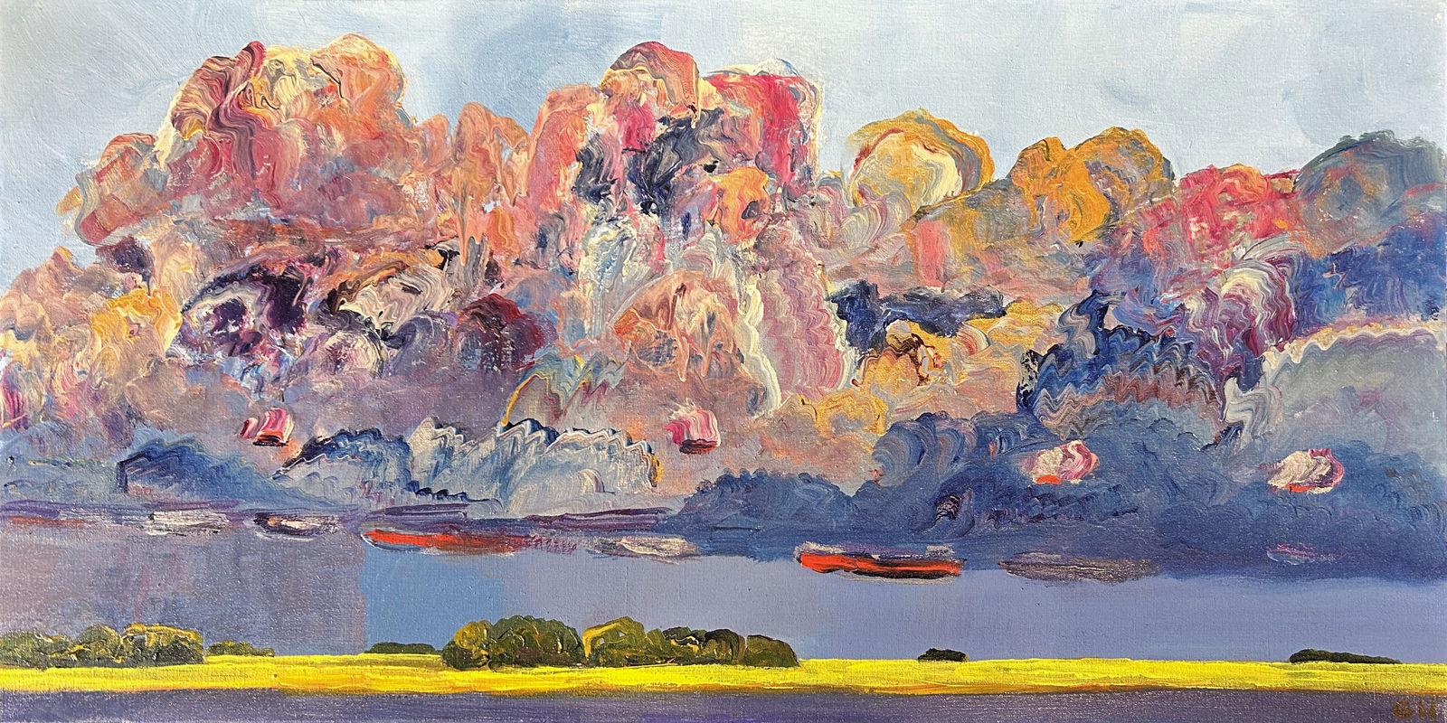 Gregory Hardy, Water, Canola And The Blues In The Sky, 2024