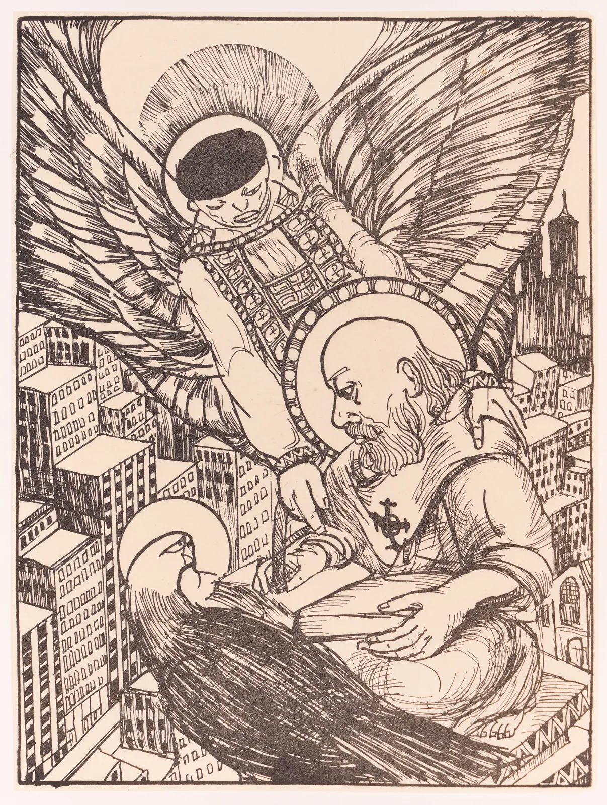 Allan Rohan Crite, Revelation of St. John the Divine, 1995