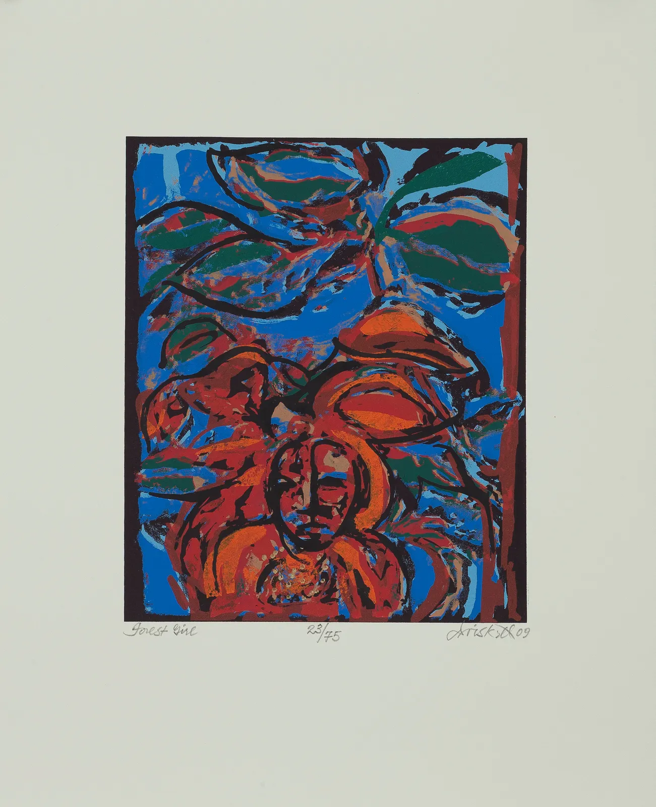 David Driskell, Forest Girl, 2008