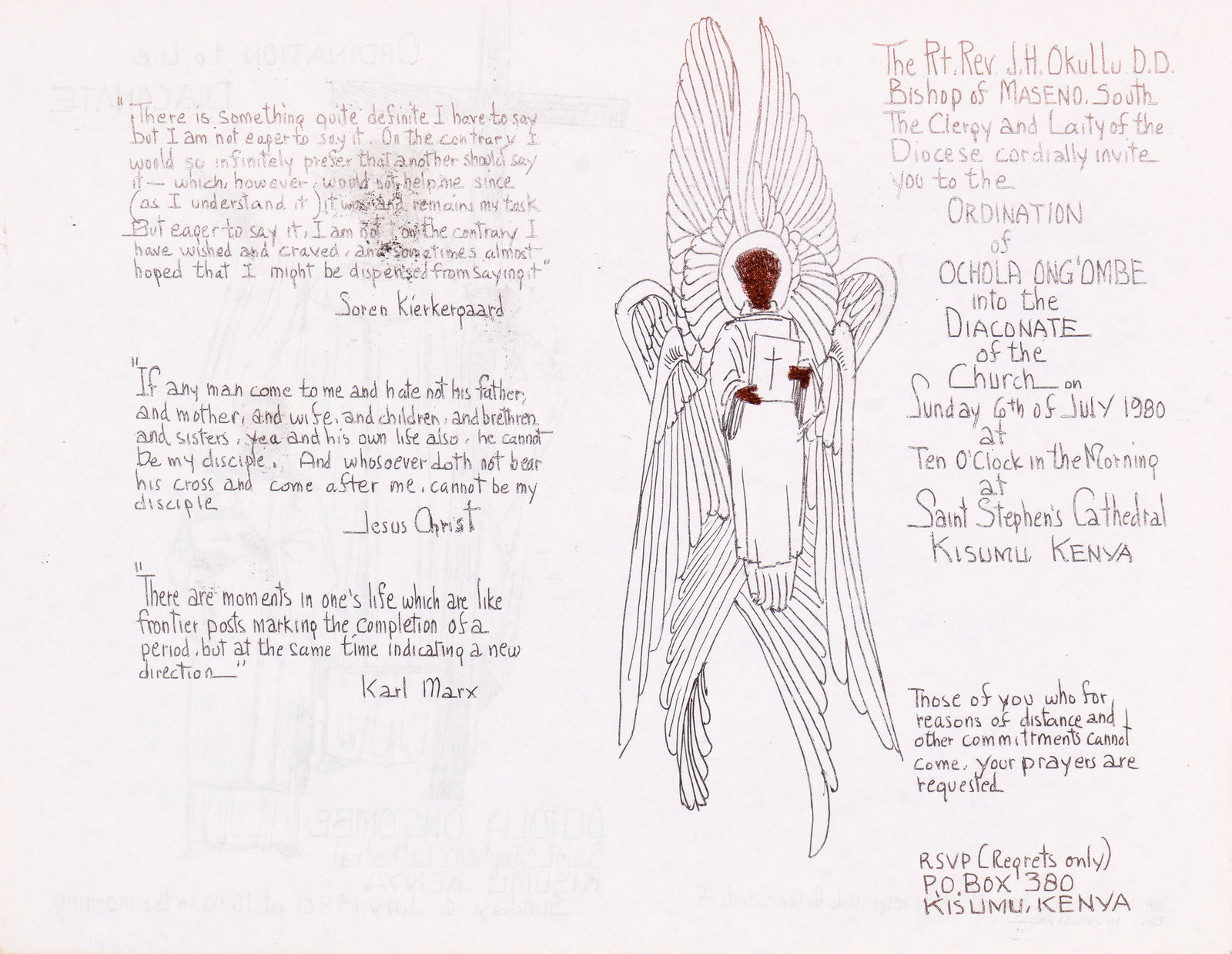 Allan Rohan Crite, Trinity Episcopal Pamphlet, 1980, c.