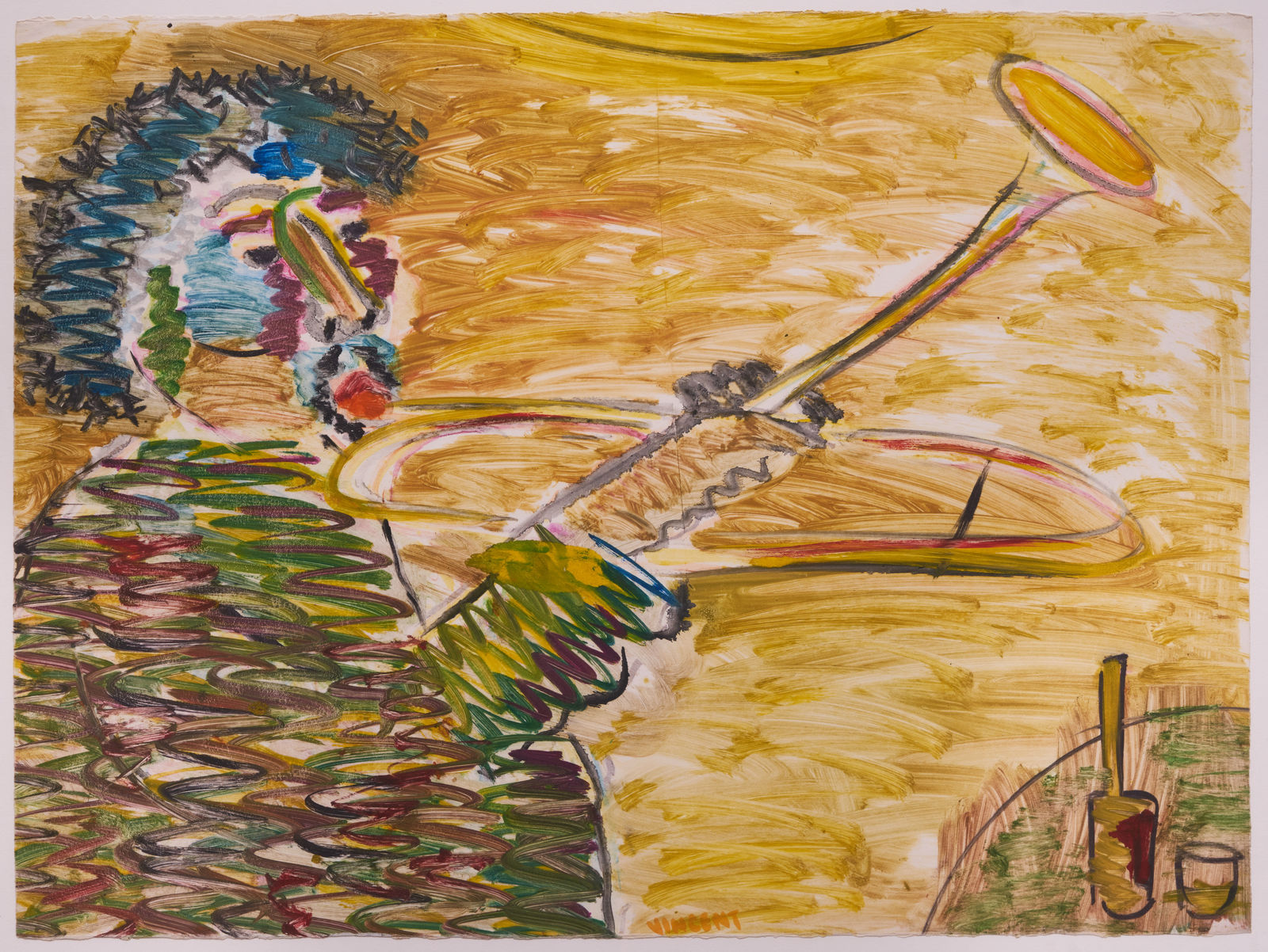 Vincent Smith, Untitled (Blowing Horn), 1987, c.