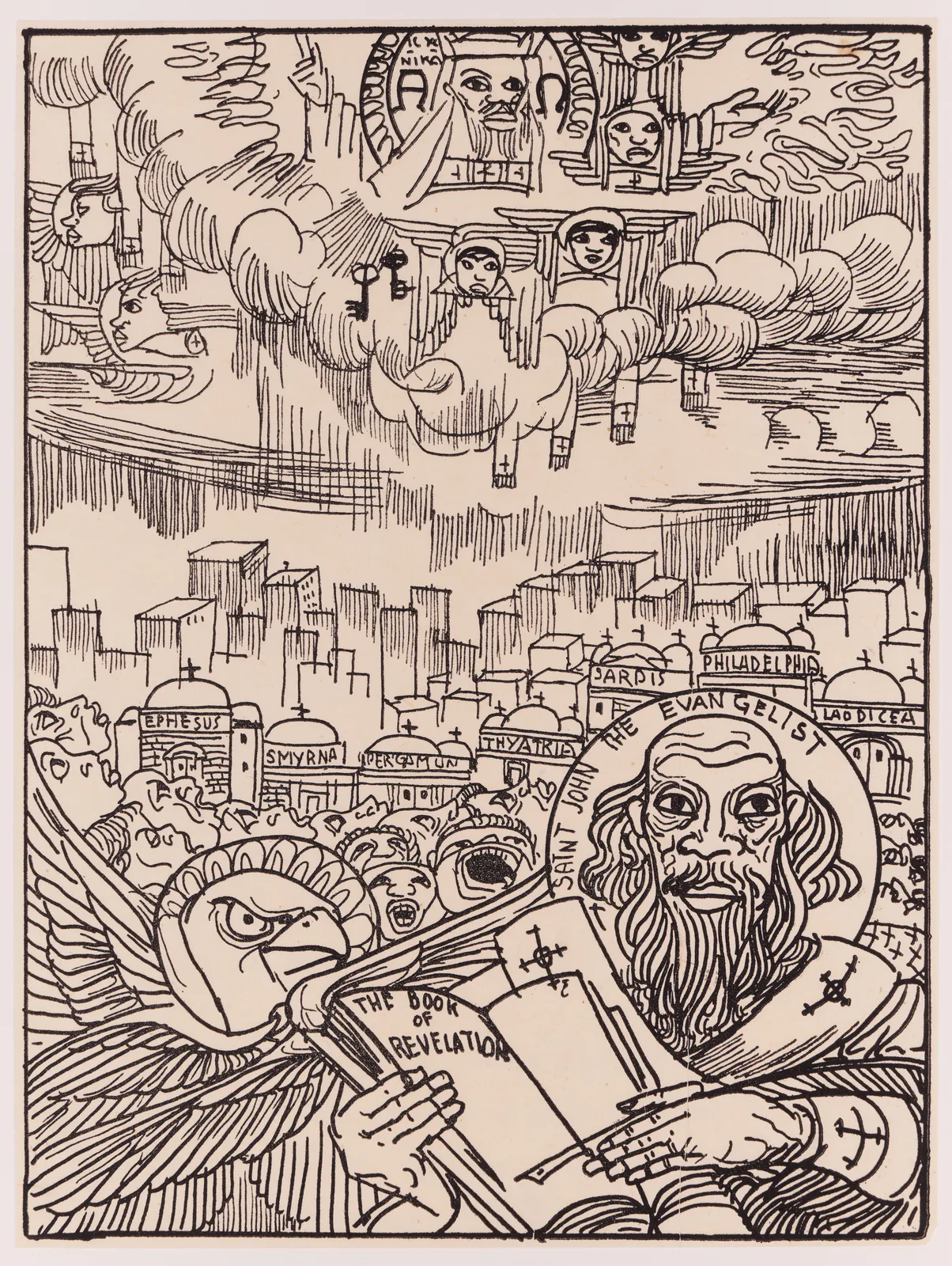 Allan Rohan Crite, Revelation of St. John the Divine, 1995