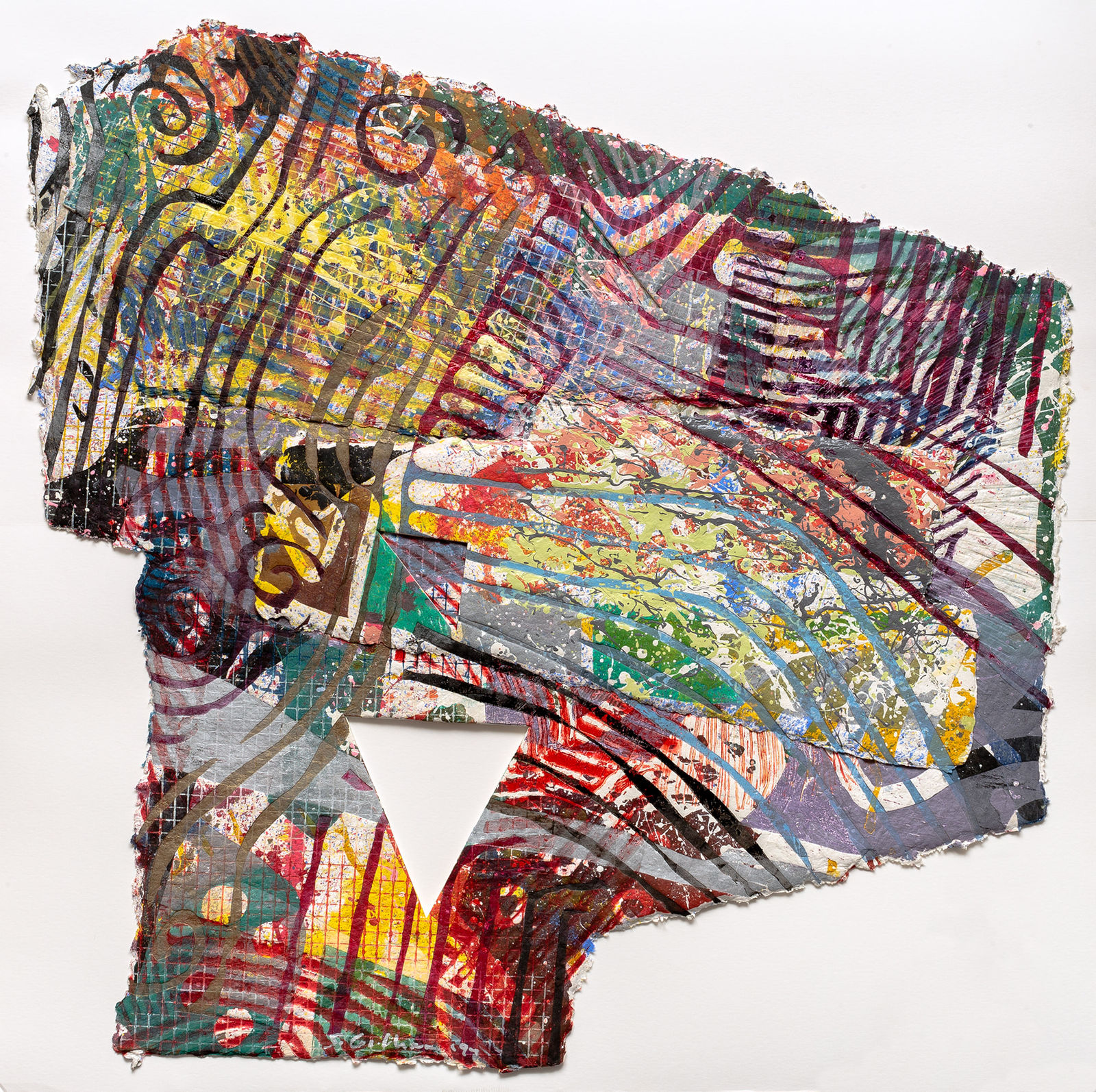 Sam Gilliam, Purple Antelope Squeeze Space II, 1987