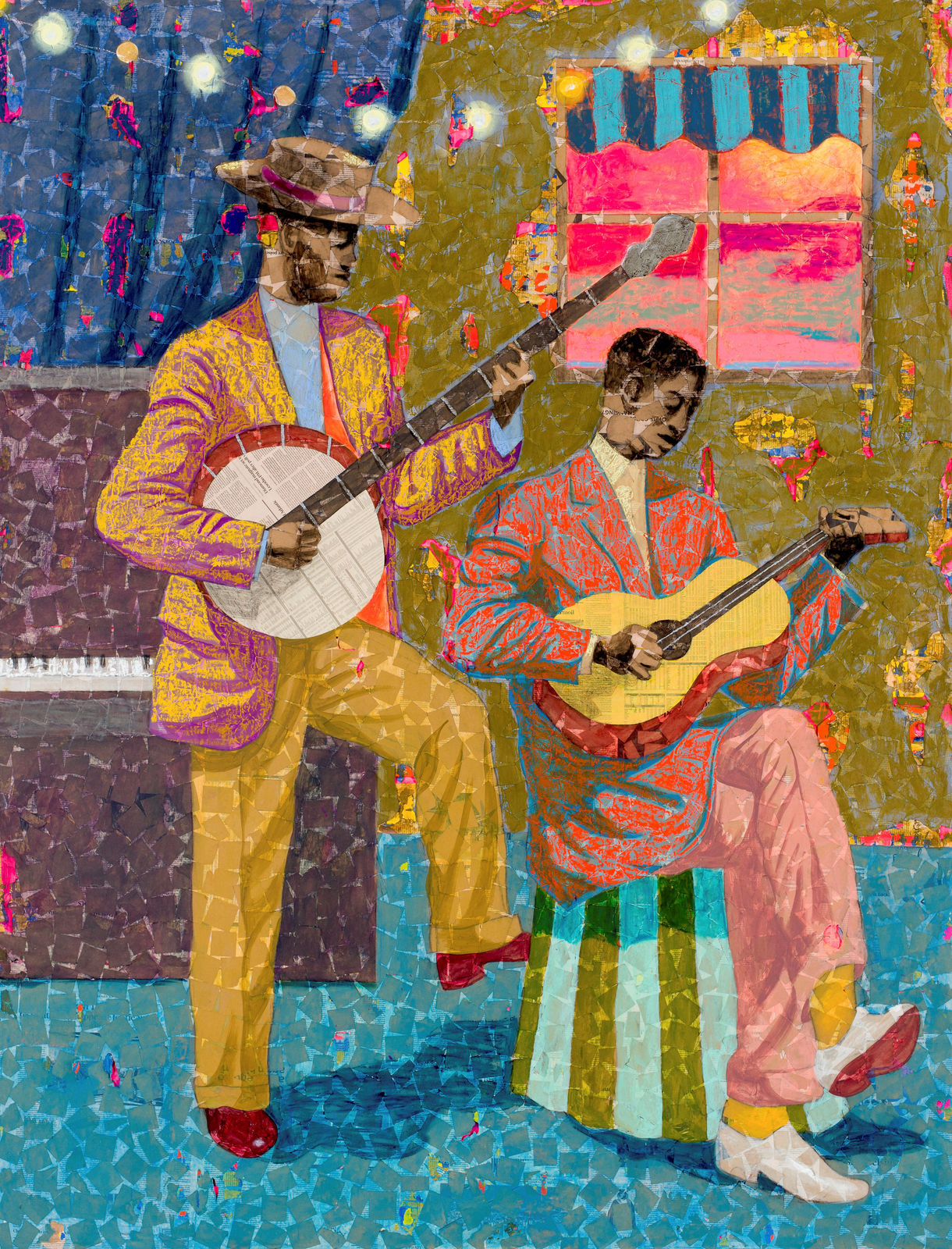 Derek Fordjour, Mayhew's Melody: Duet, 2023