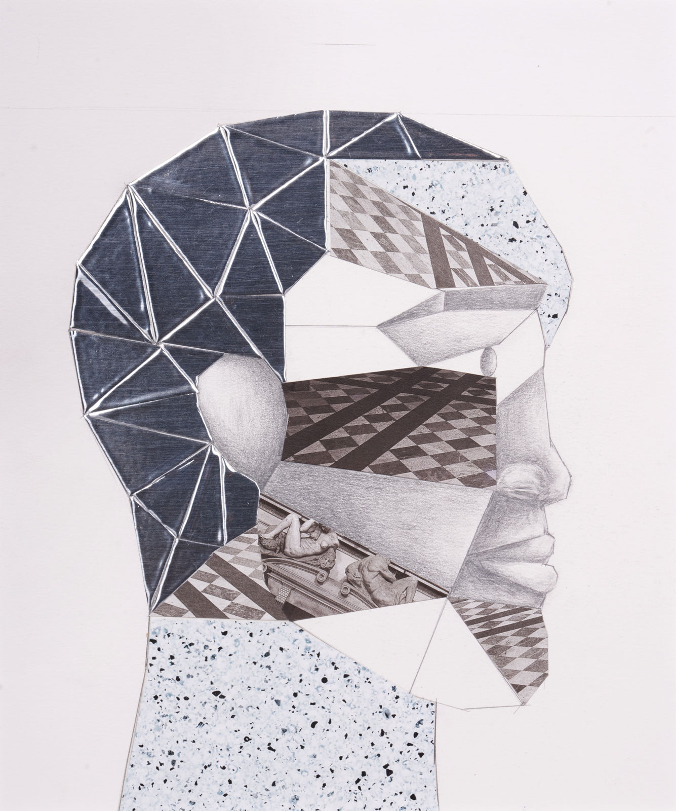 Derrick Adams, Head Study (Figure Plate No. 5) (Head Study), 2011