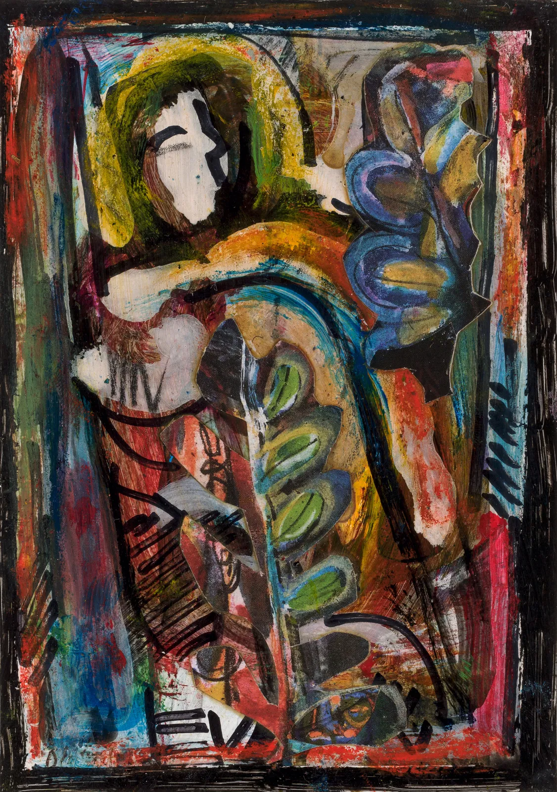 David Driskell, African Mask II, 2007