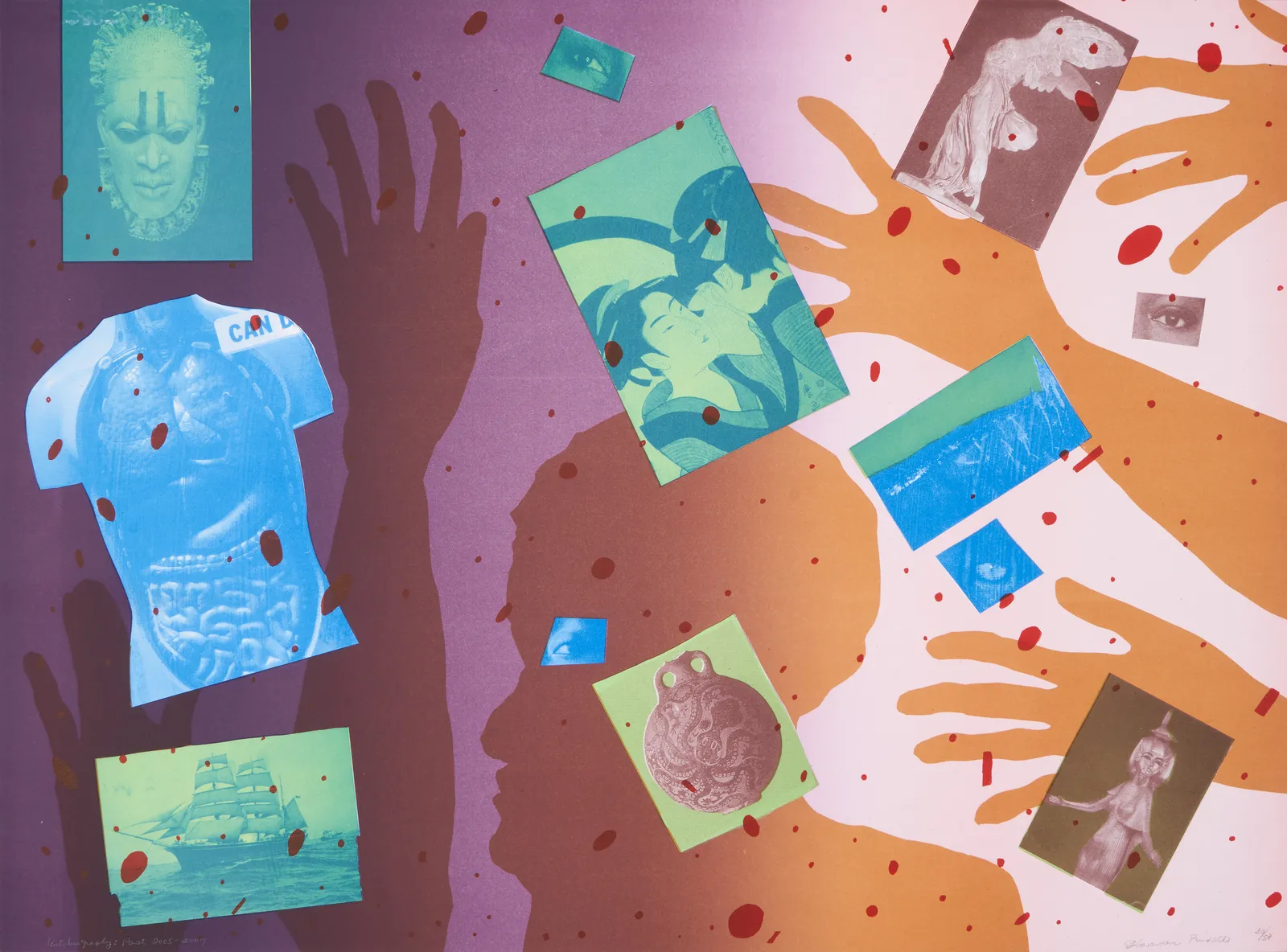 Howardena Pindell, Autobiography: Past & Present II, 2005