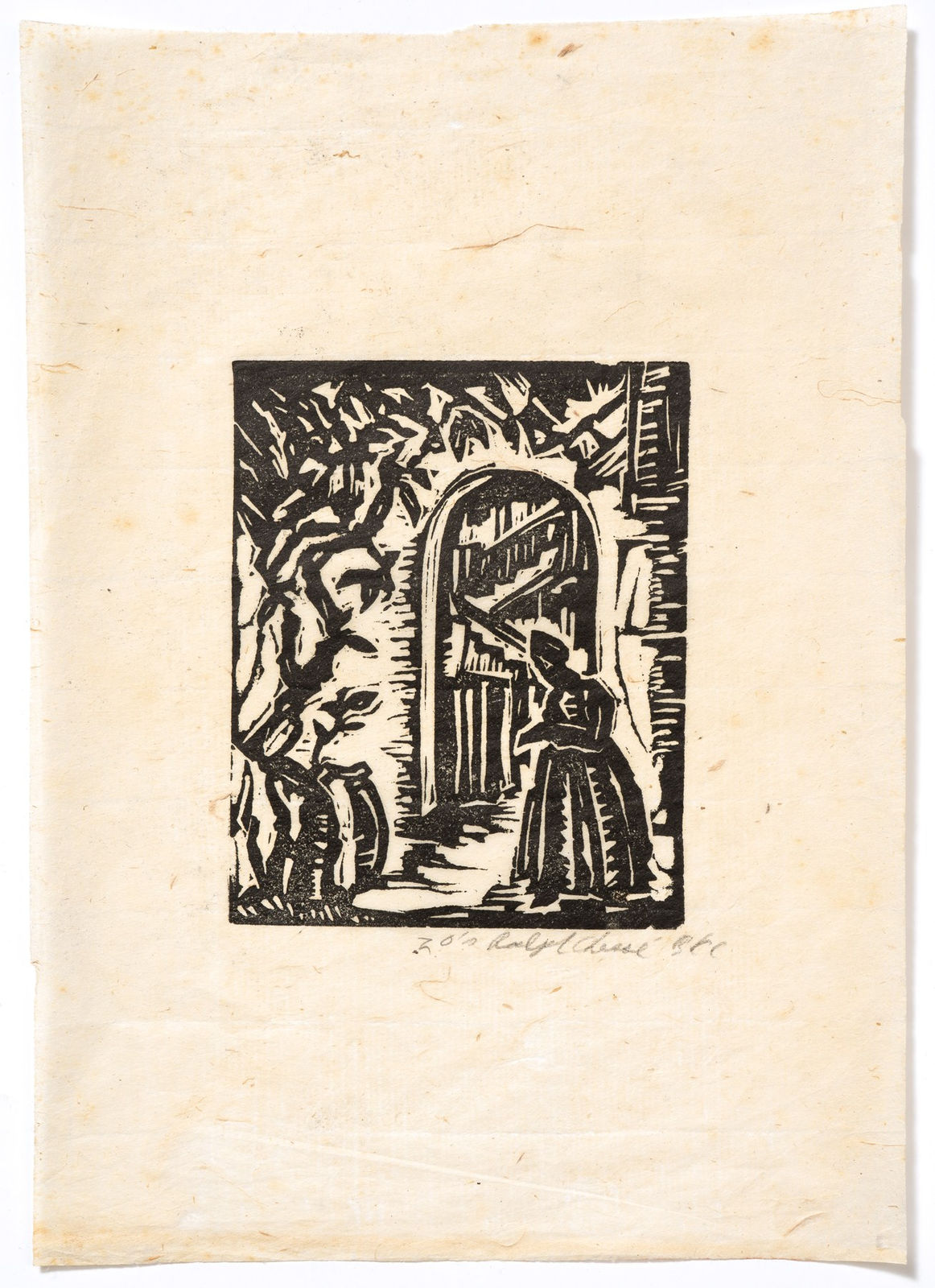 Ralph Chessé, Woman in Doorway, 1928