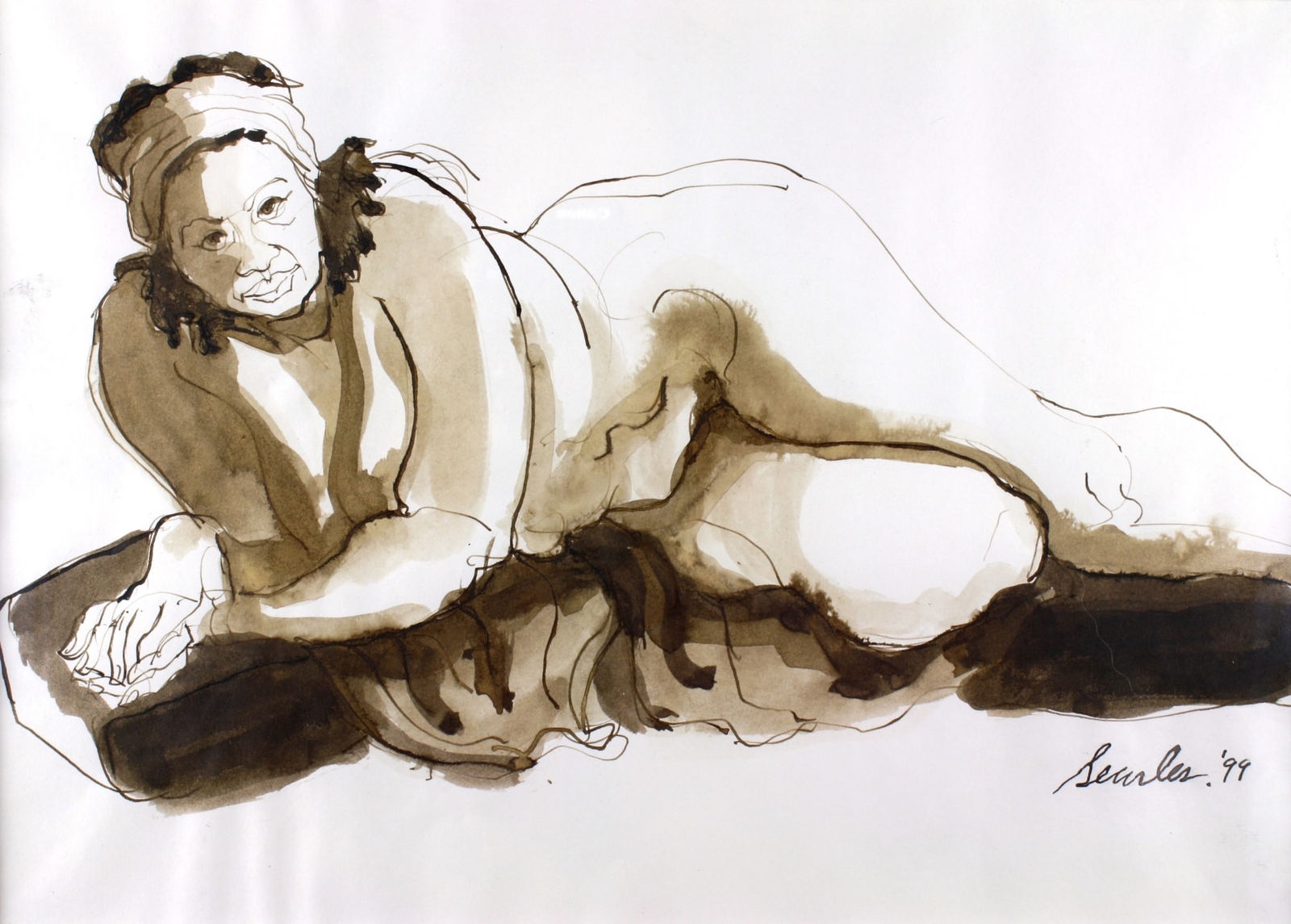 Charles Searles, Reclining Nude, 1999
