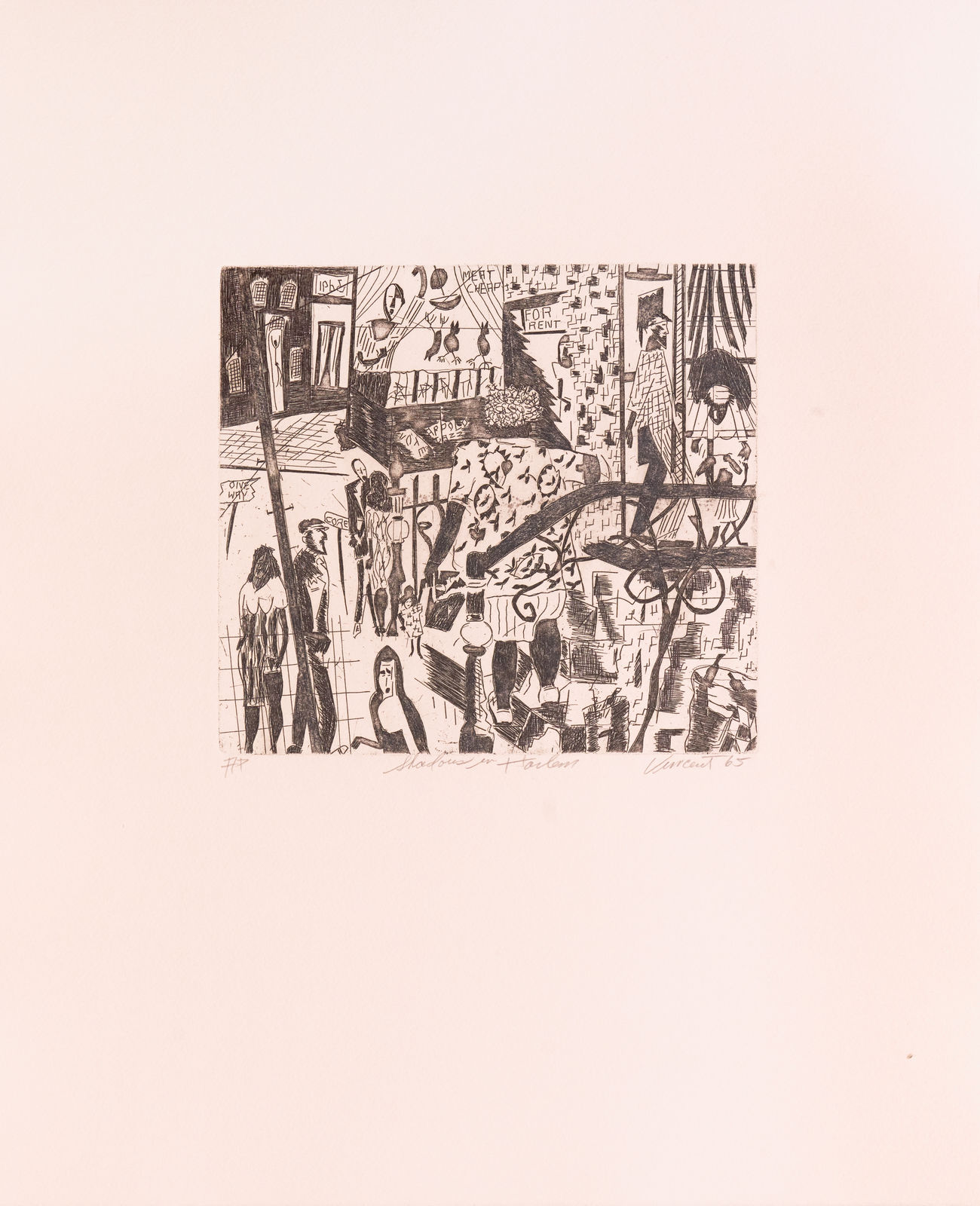 Vincent Smith, Shadows in Harlem, 1965