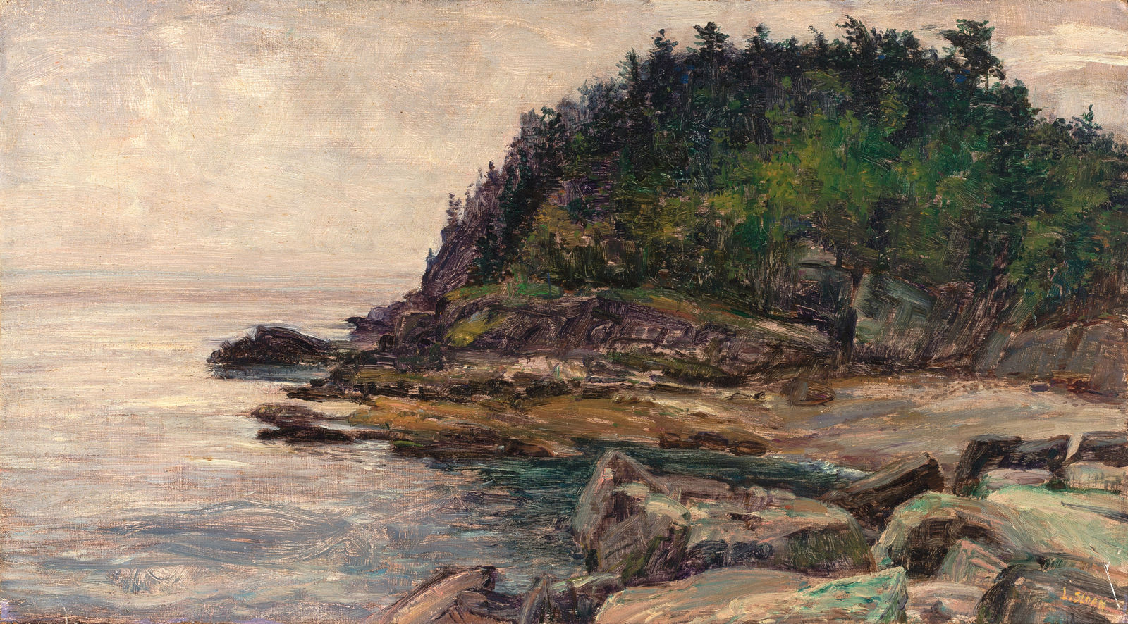 Louis Sloan, Seascape #1, 1980, c.