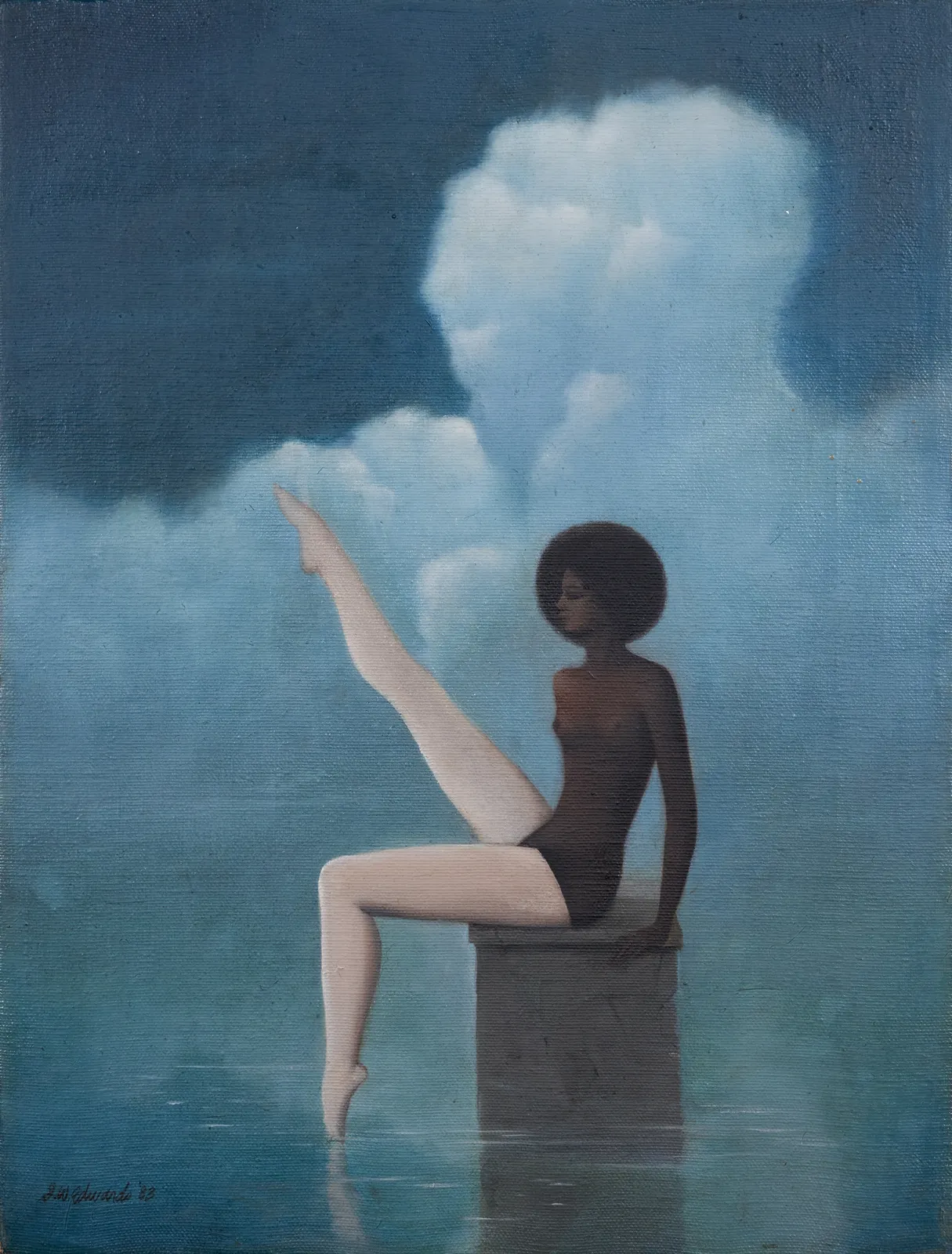 James Wilson Edwards, Untitled Surrealist Portrait, 1983