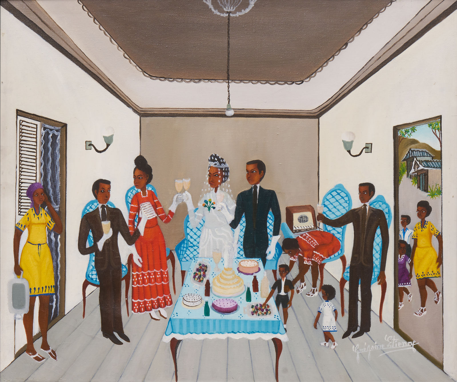 Gregoire Etienne, Toast to the Bride and Groom, 1980, c.