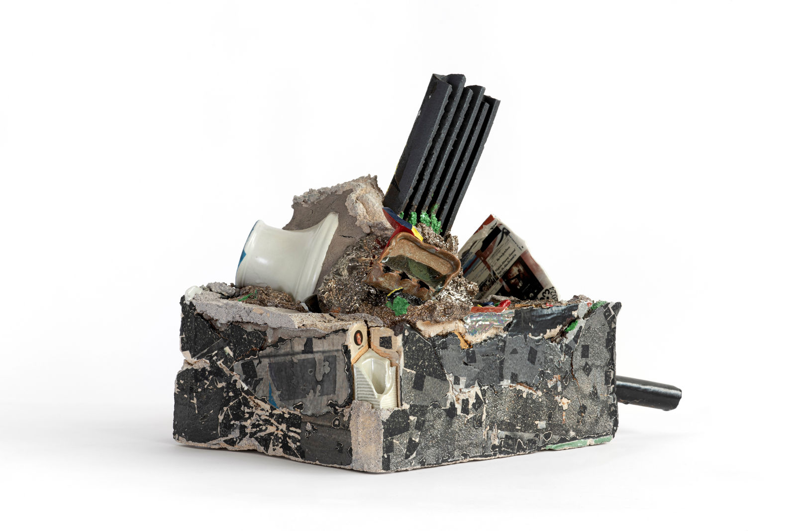 Kahlil Robert Irving, Land Fragment [Extruded dreams] Metallic stones | SKY VIEW, 2024