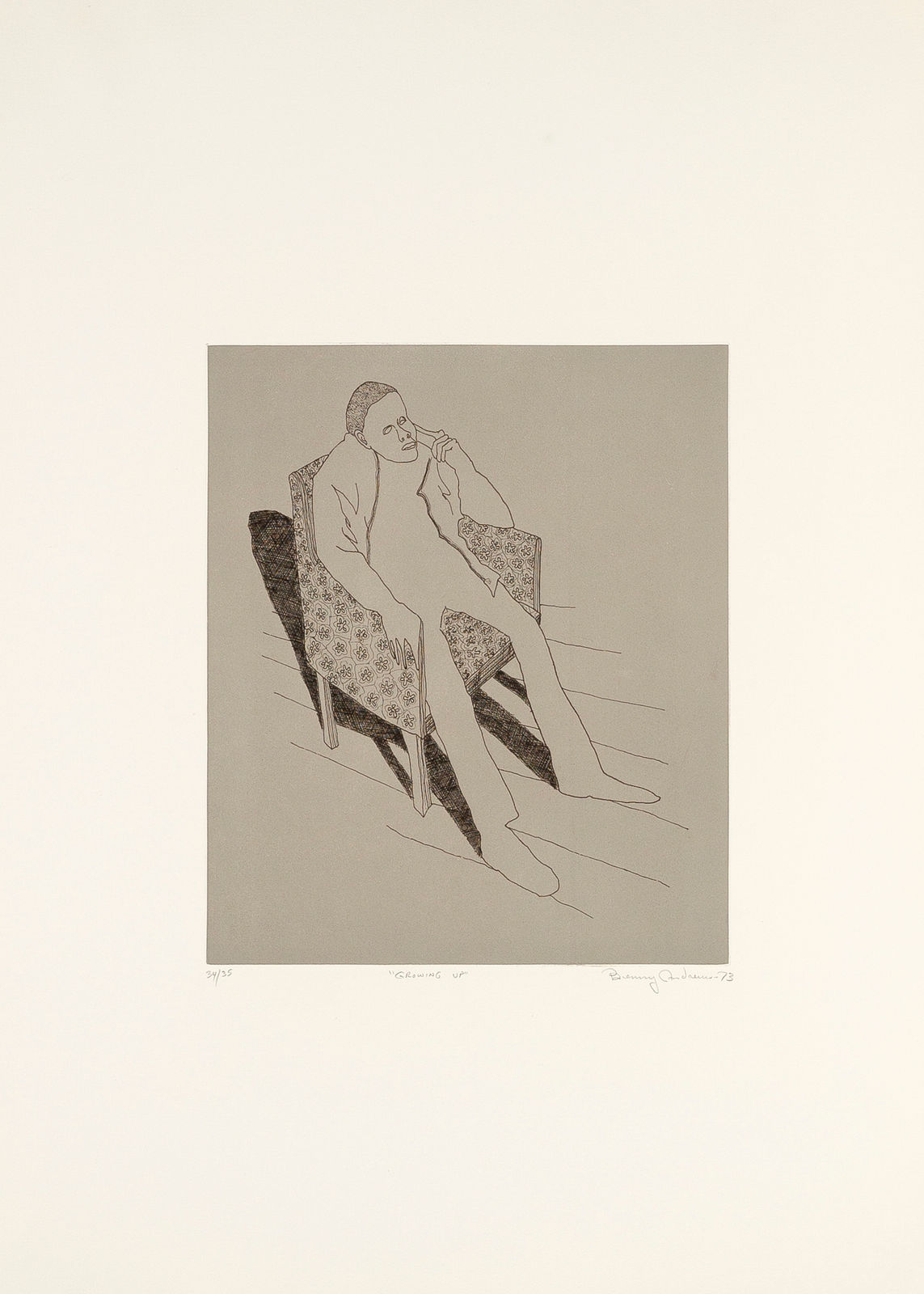 Benny Andrews, Growing Up, 1974