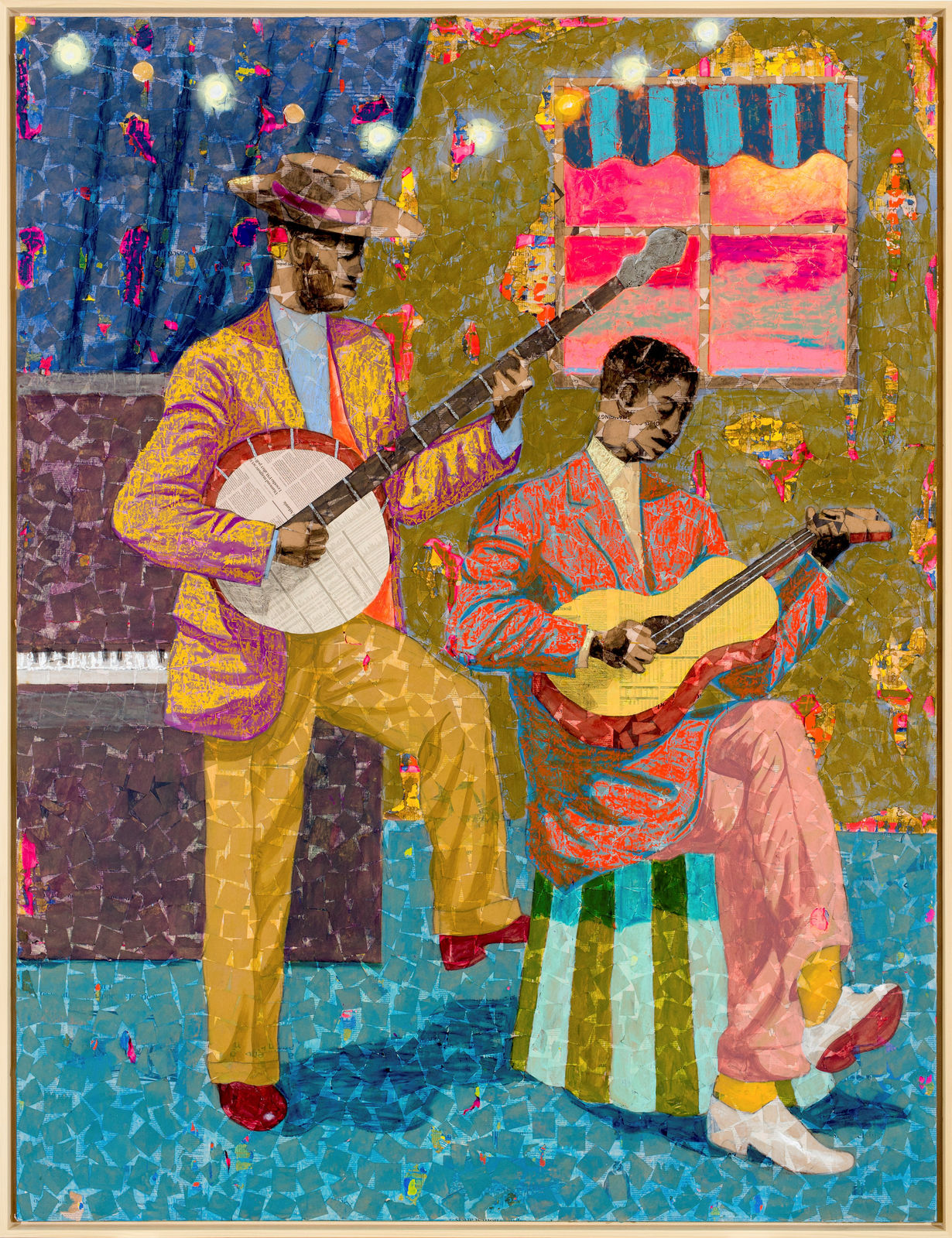 Derek Fordjour, Mayhew's Melody: Duet, 2023