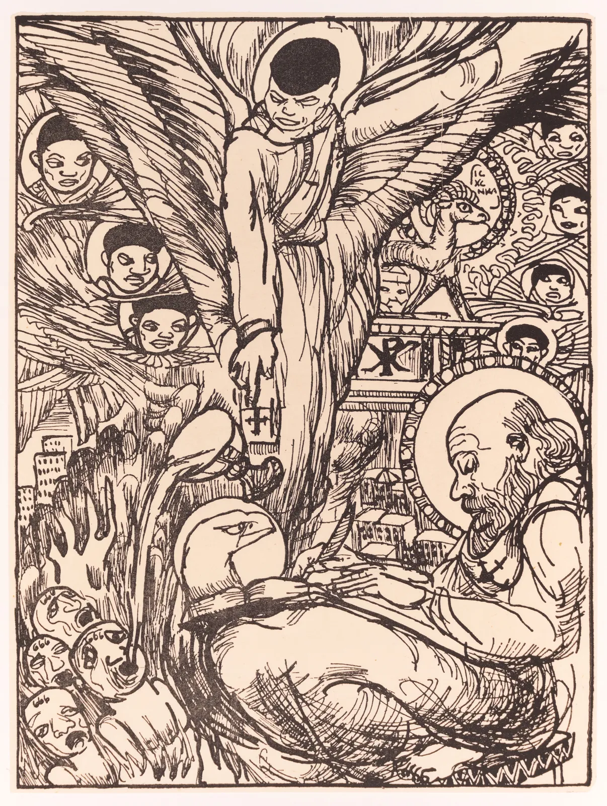 Allan Rohan Crite, Revelation of St. John the Divine, 1995