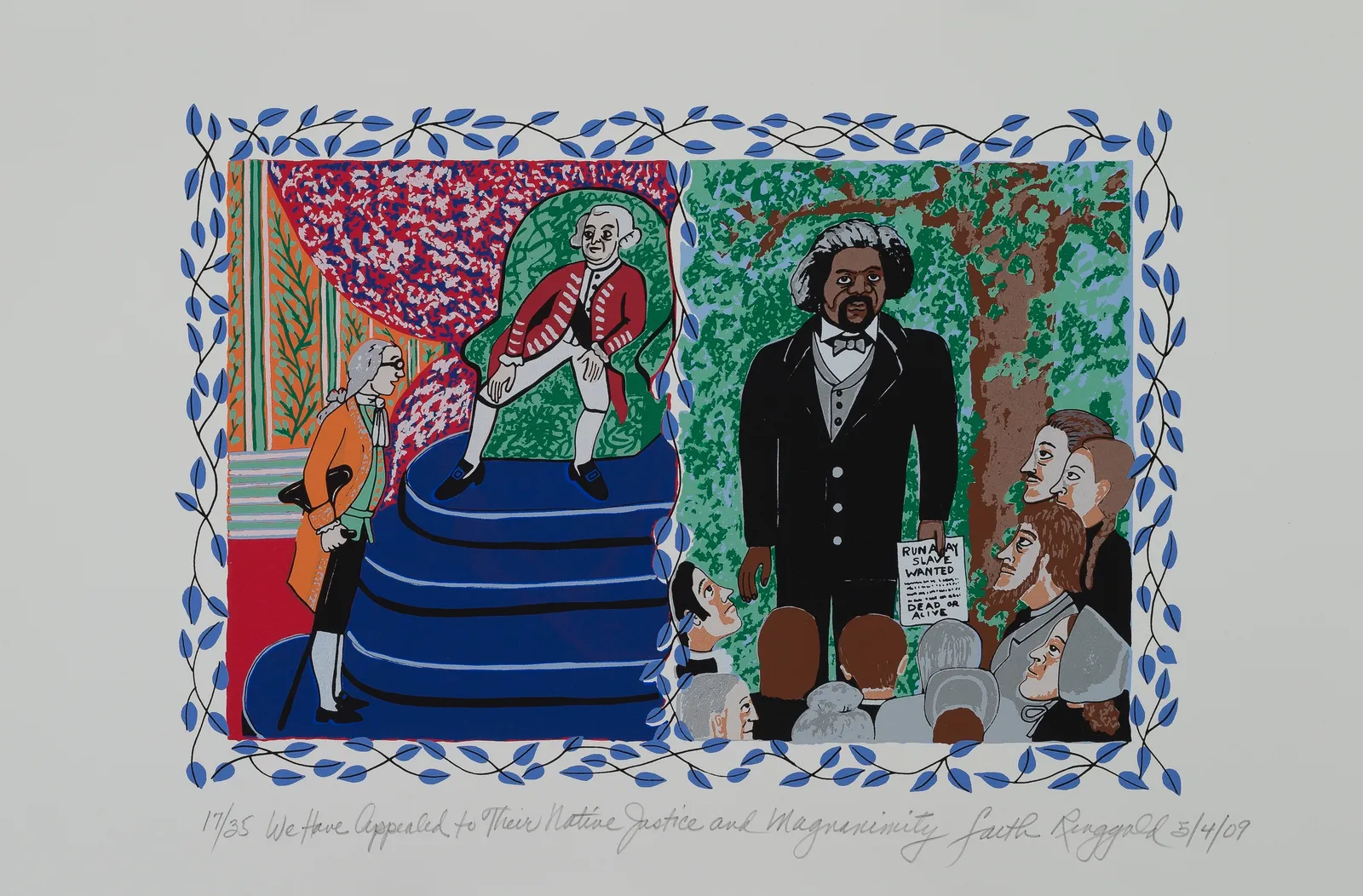 Faith Ringgold, “We Have Appealed To Their Native Justice and Magnanimity, 2009