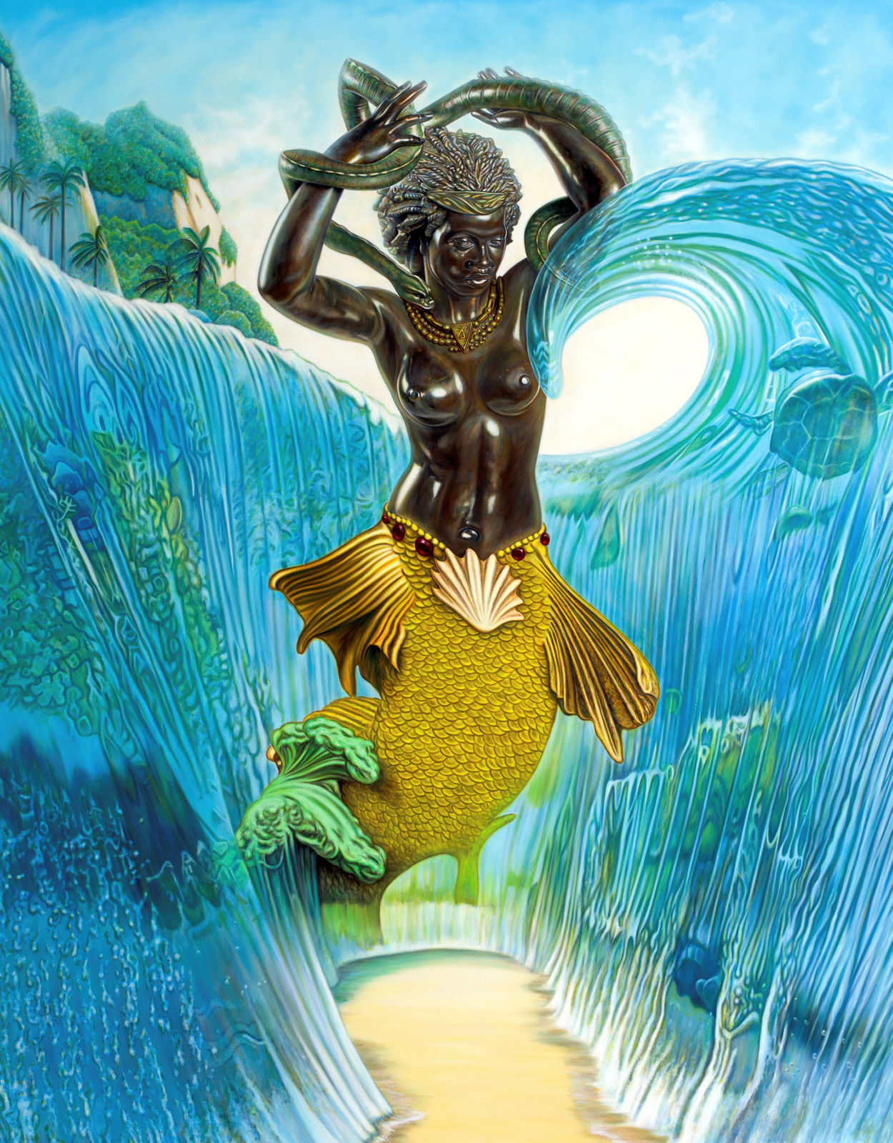 Kajahl Benes, La Sirène (Mermaid Parting Waves) (La Sirène (Mermaid Rising) ), 2022