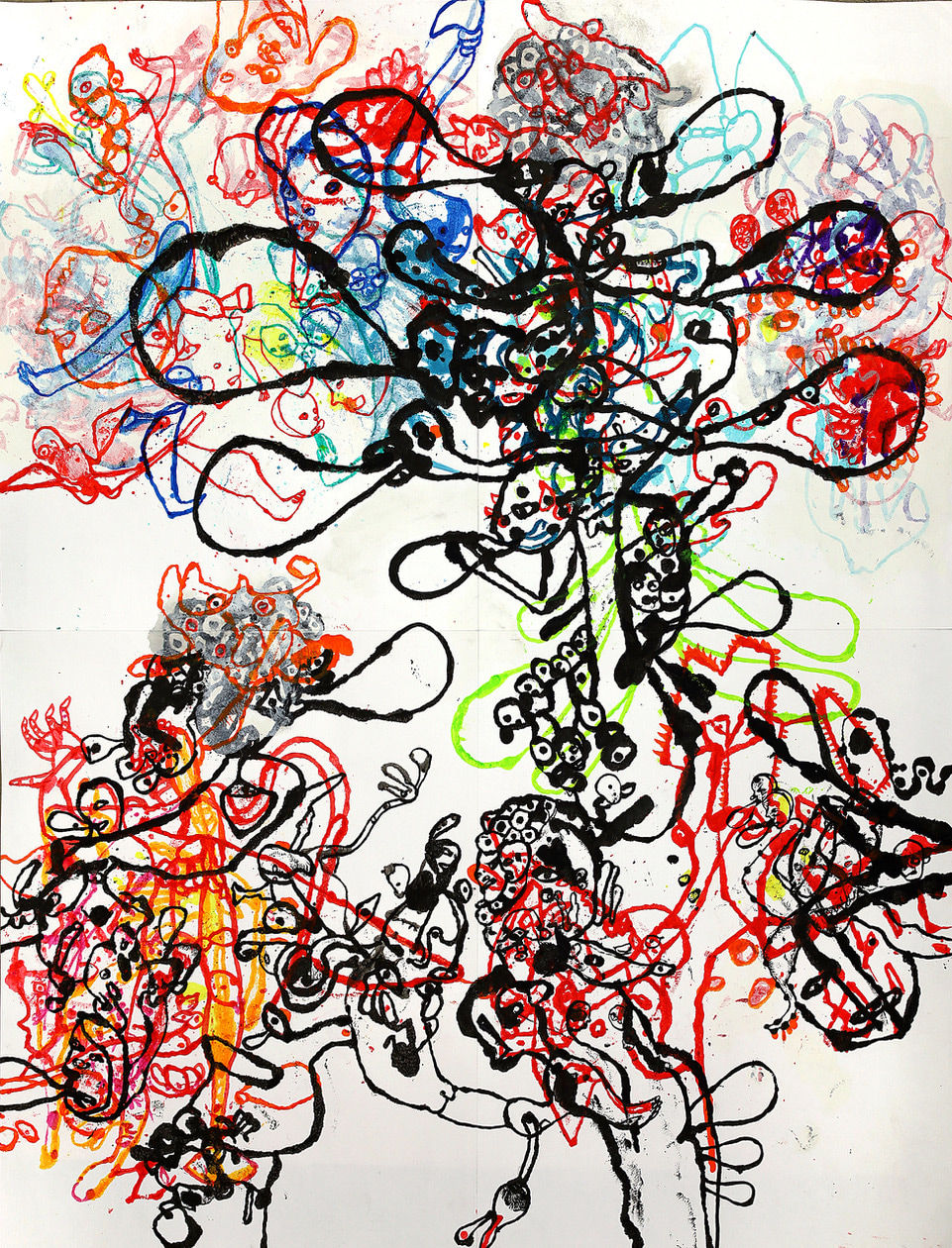 Ed Pien, The Hecklers, 2022