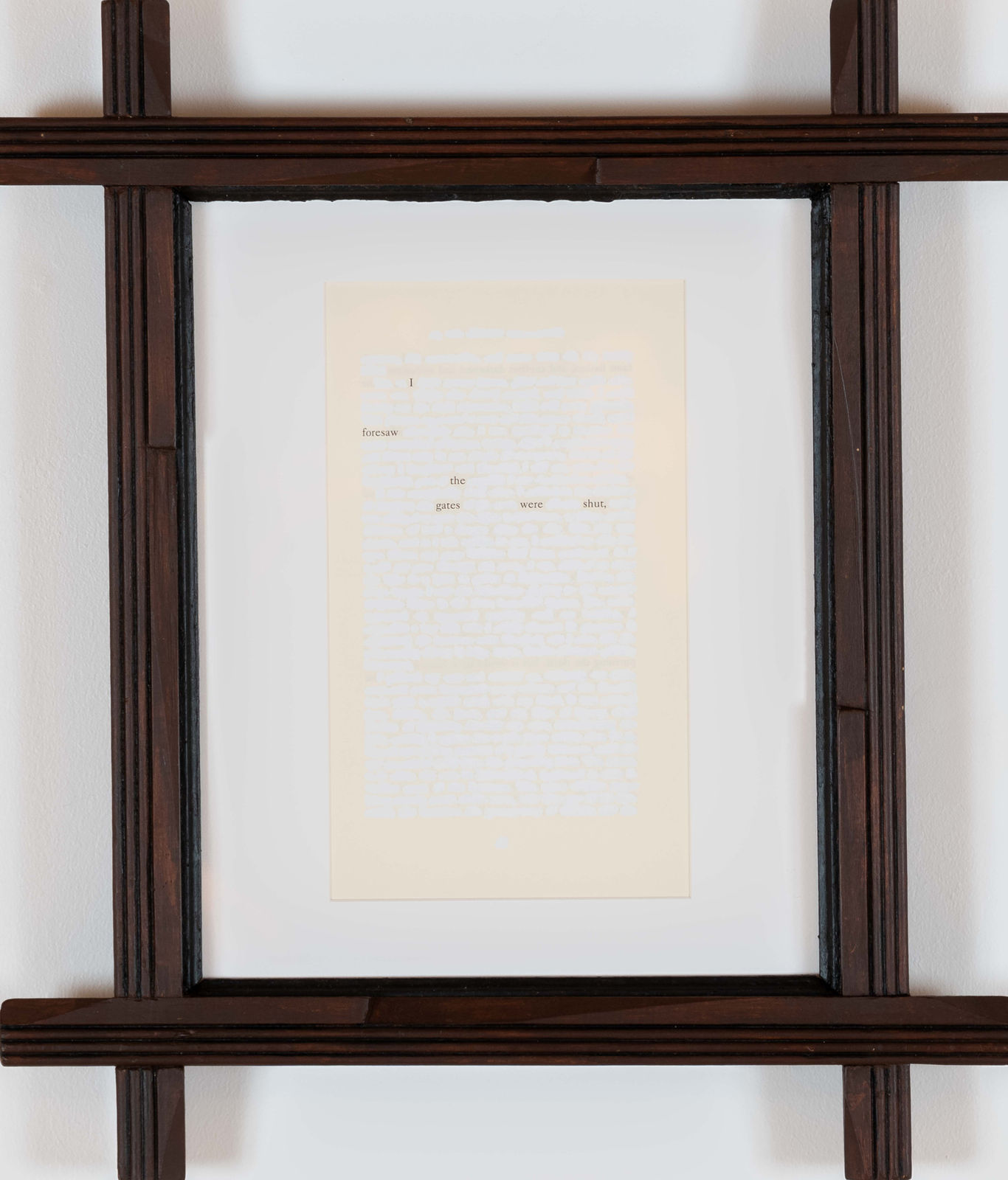 John Latour, I foresaw the gates were shut, 2015