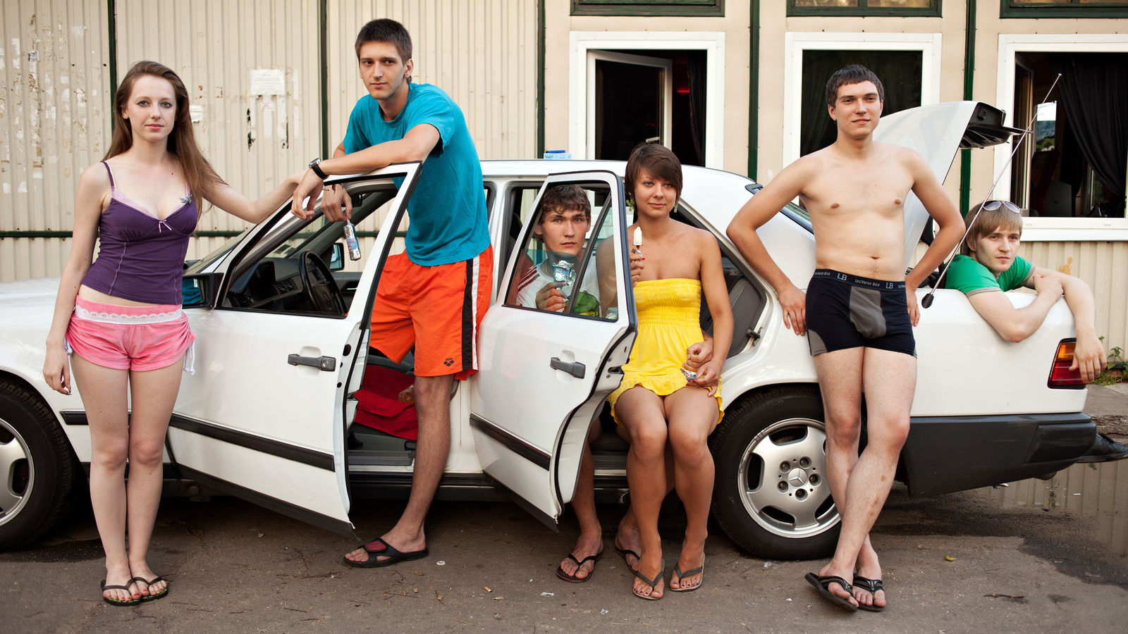 Adad Hannah, Six Russians Eating Ice Cream, 2011