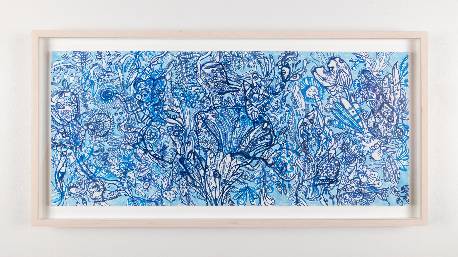 Ed Pien, Wild Blue Garden, 2020-2023