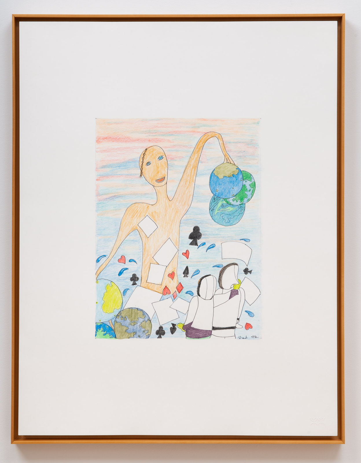 Shuvinai Ashoona, 148-2039 [Flying Cards and Earths], 2017