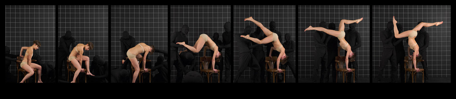 Adad Hannah, After Muybridge: Handstand with Chair, 2016