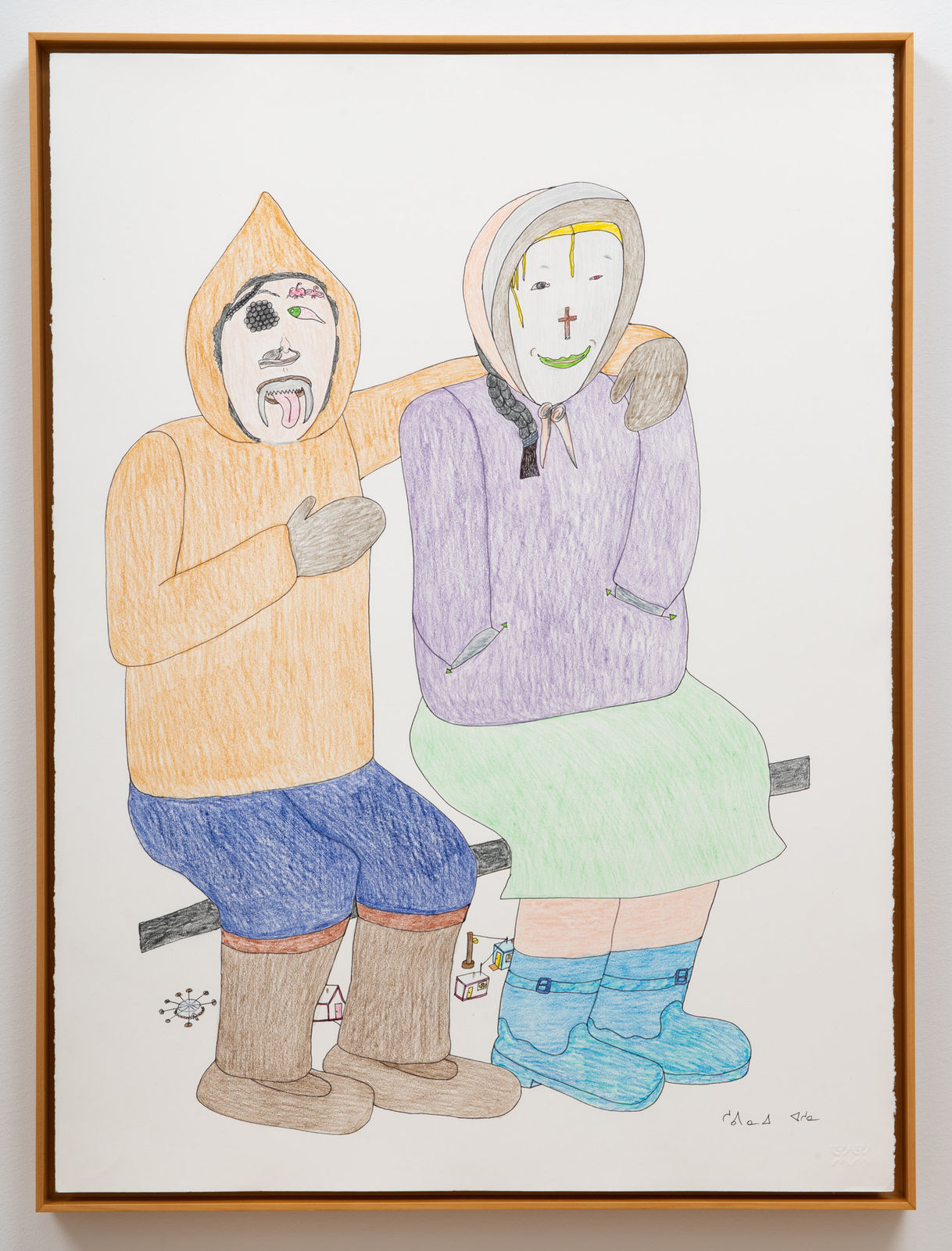 Shuvinai Ashoona, 148-1338 [Giants Over the Hamlet], 2008-2009