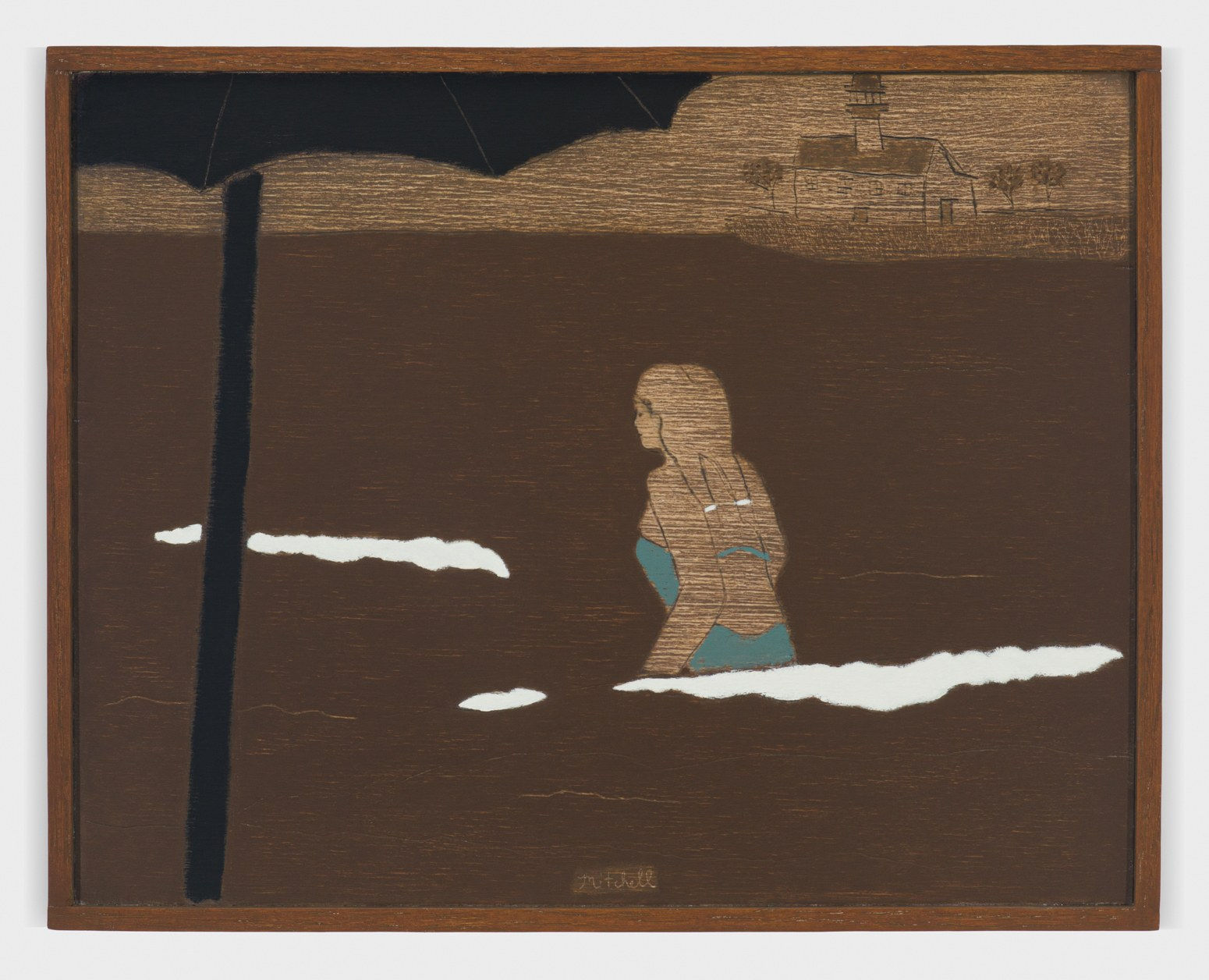 John Joseph Mitchell, Swimmer by the Point, 2024