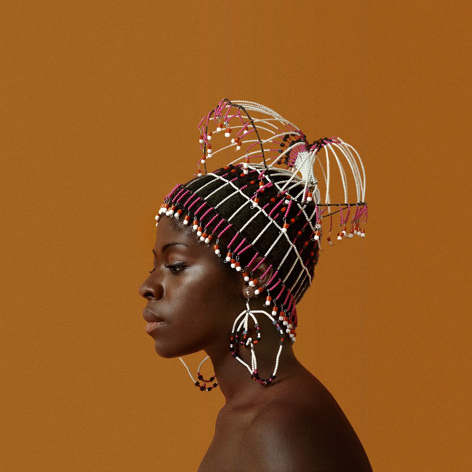 Kwame Brathwaite, Untitled (Sikolo Brathwaite with Headpiece designed by Carolee Prince), 1968 c.