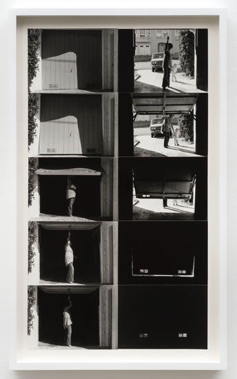 Lew Thomas, OPENING & CLOSING THE GARAGE DOOR: 2 Perspectives, 1972/2015